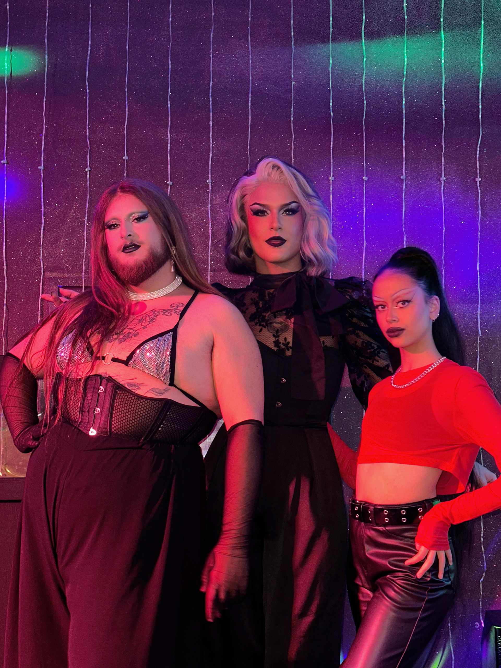 Tammy Tsanaka (left), Vioetta J'Adore (middle), and Civortia (right)