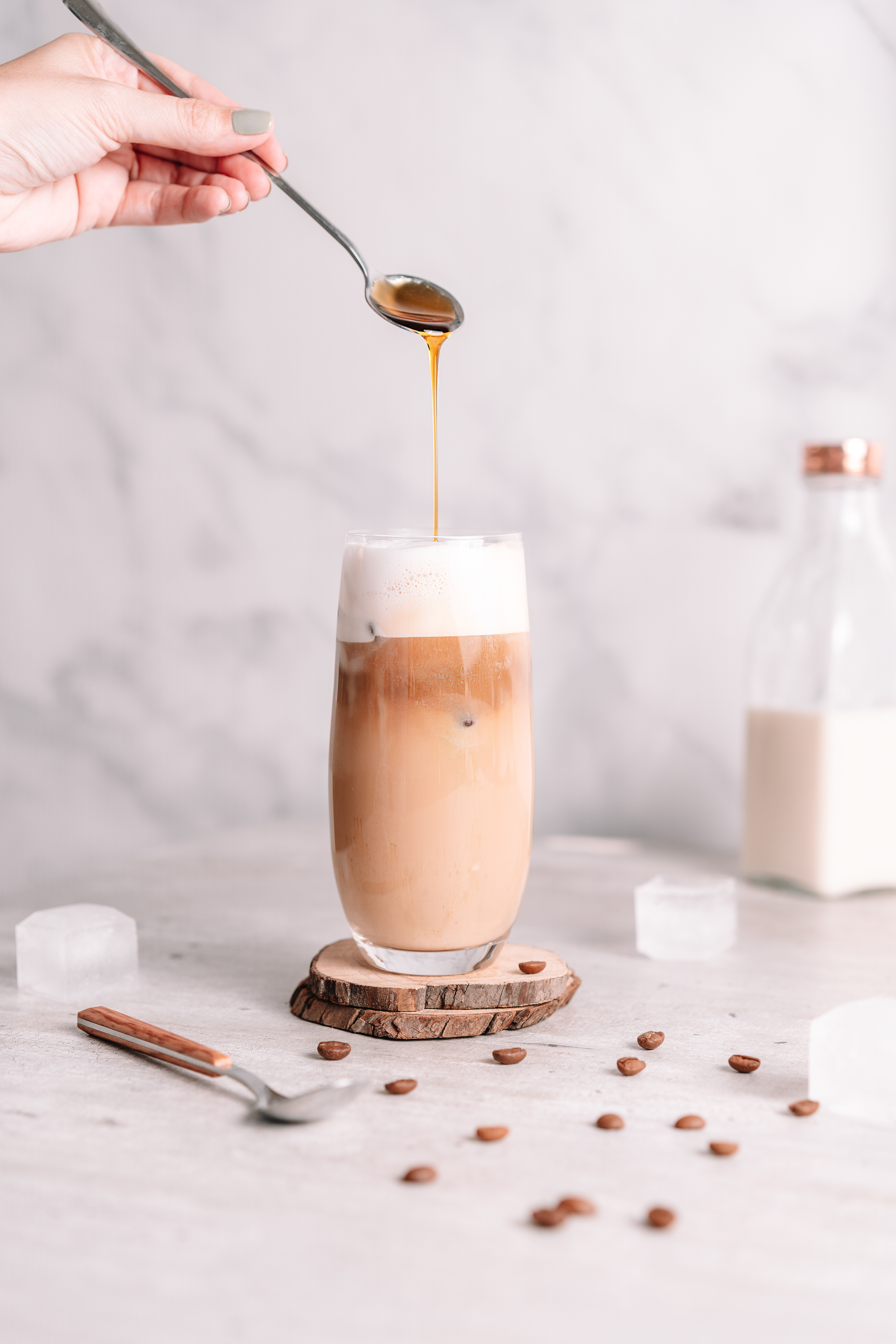 Ice coffe caramel