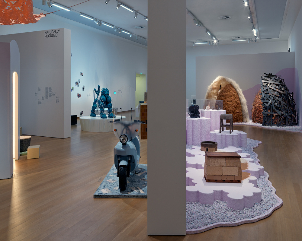 Installation view It's Our F***ing Backyard. Designing Material Futures. Stedelijk Museum Amsterdam. Photo: Gert Jan van Rooij