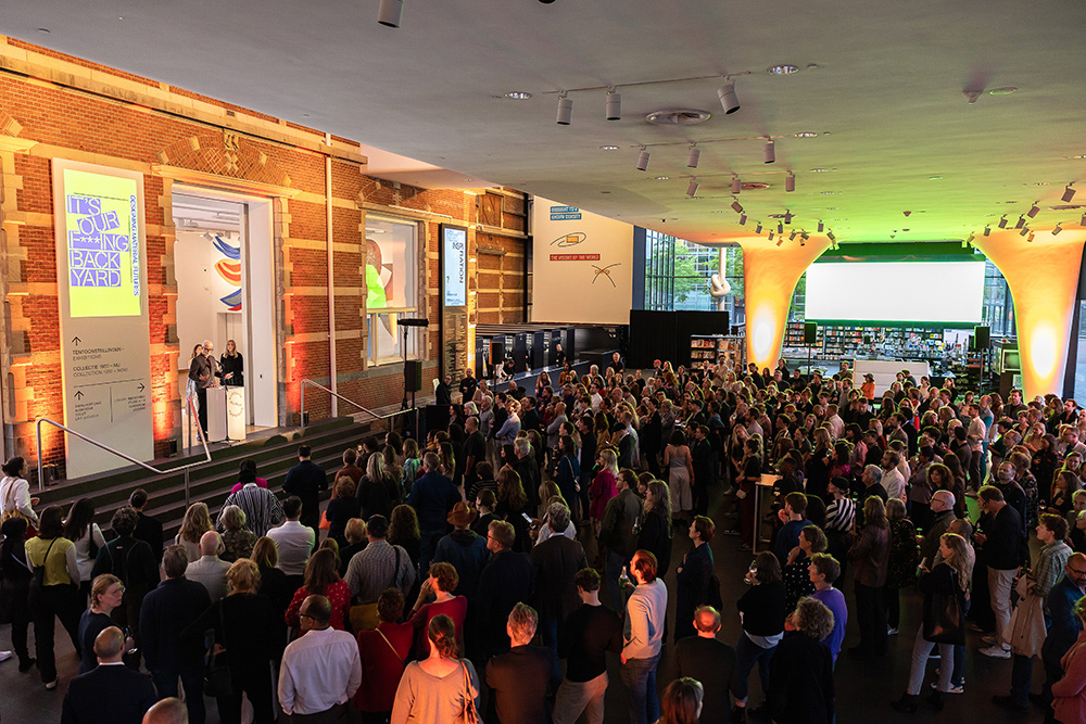 Opening It's Our F***ing Backyard. Designing Material Futures. Stedelijk Museum Amsterdam. Photo: Maarten Nauw