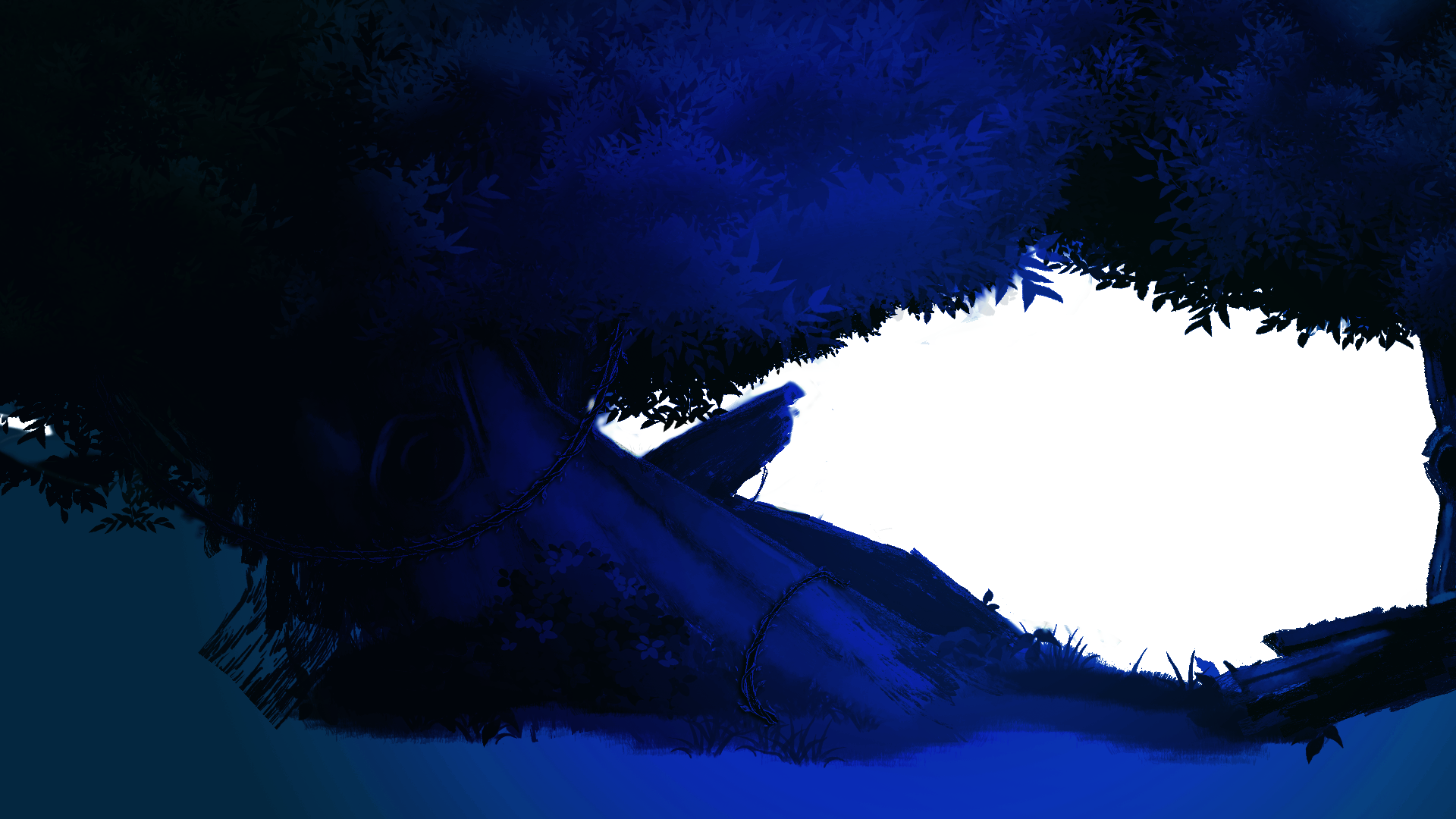 Then it was time to make the first background, which I thought it had to be dramatic and sinister to contrast and at the same time highlight the main character's design.