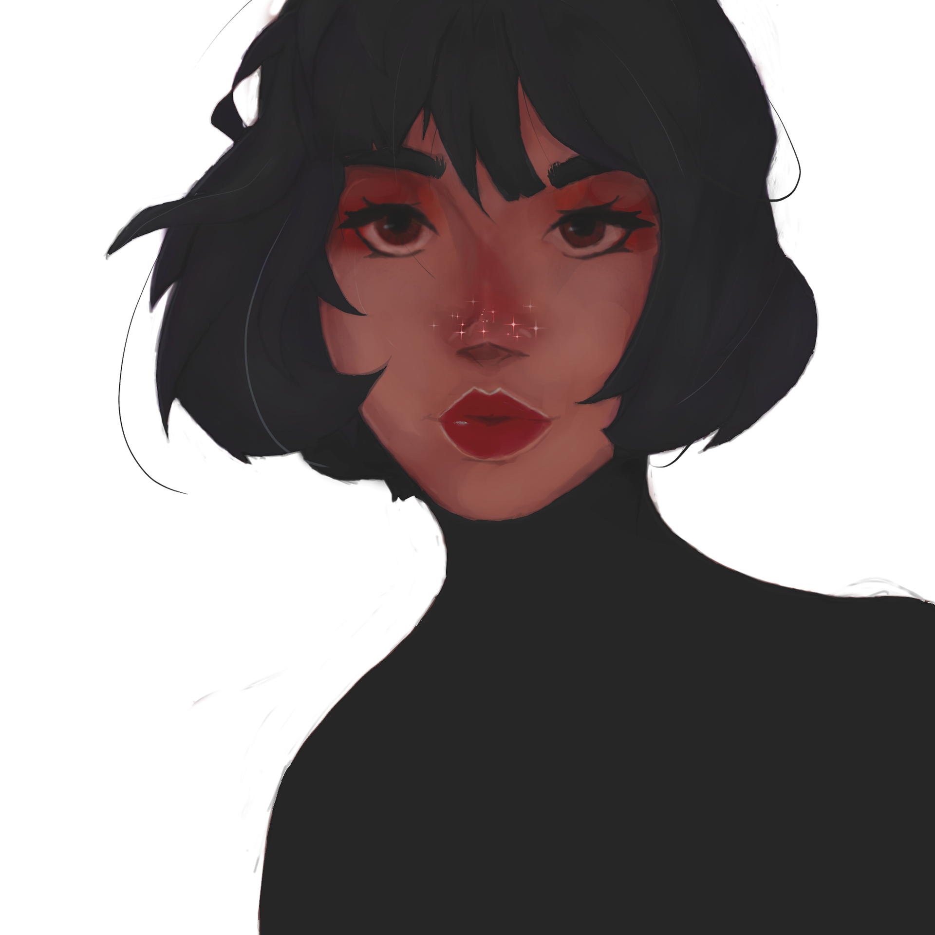 Day 5 I wanted to finish what I started but this time I wanted to focus on coloring instead of lineart. I've had seem some videos teaching some digital painting techniques that worked really well even on top of wonky linearts.