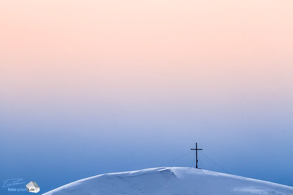 Bergspitze in den Alpen, aufgenommen vom Wallberg aus