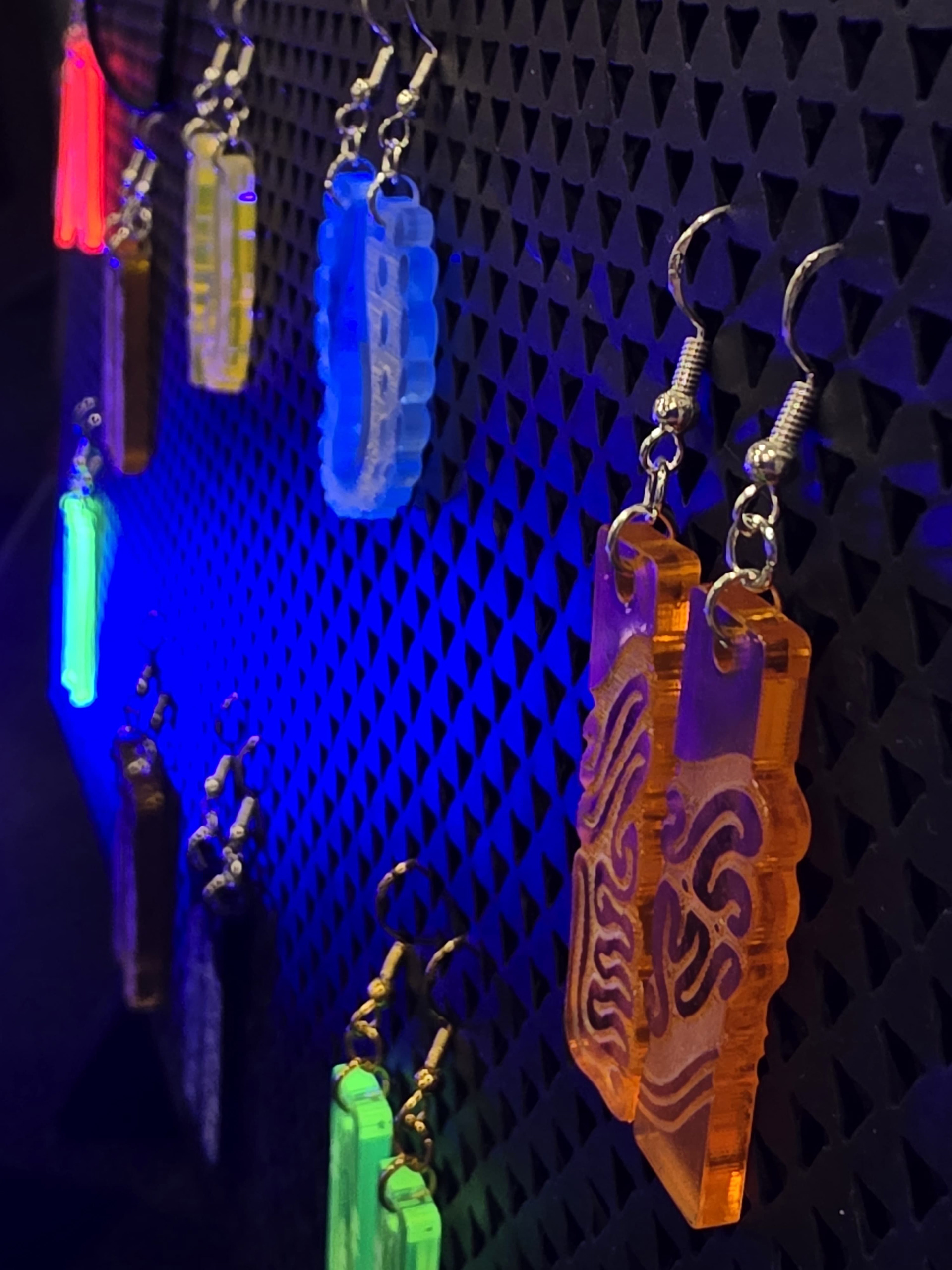 Lasertags Ohrringe