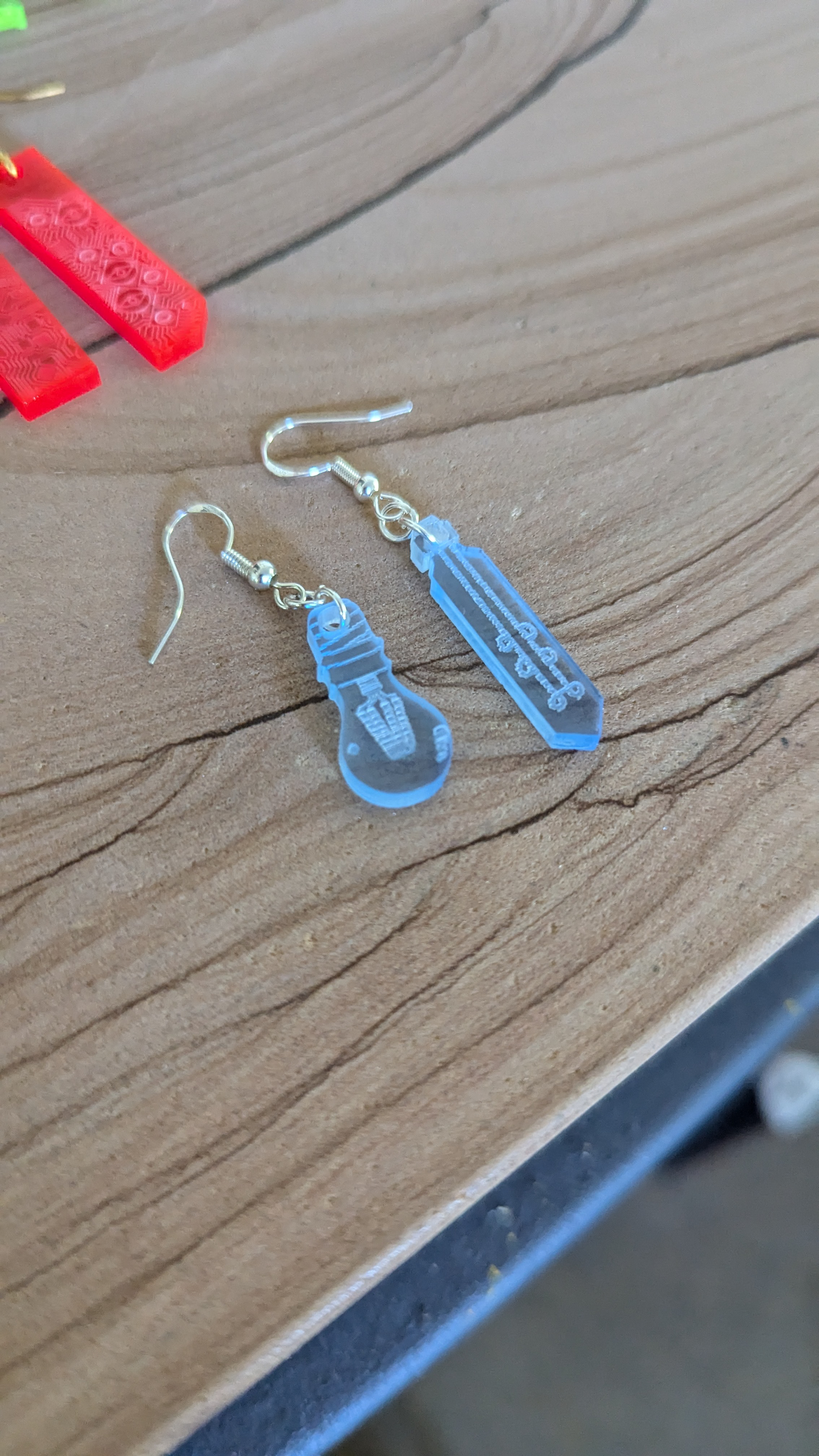 Lasertags Ohrringe