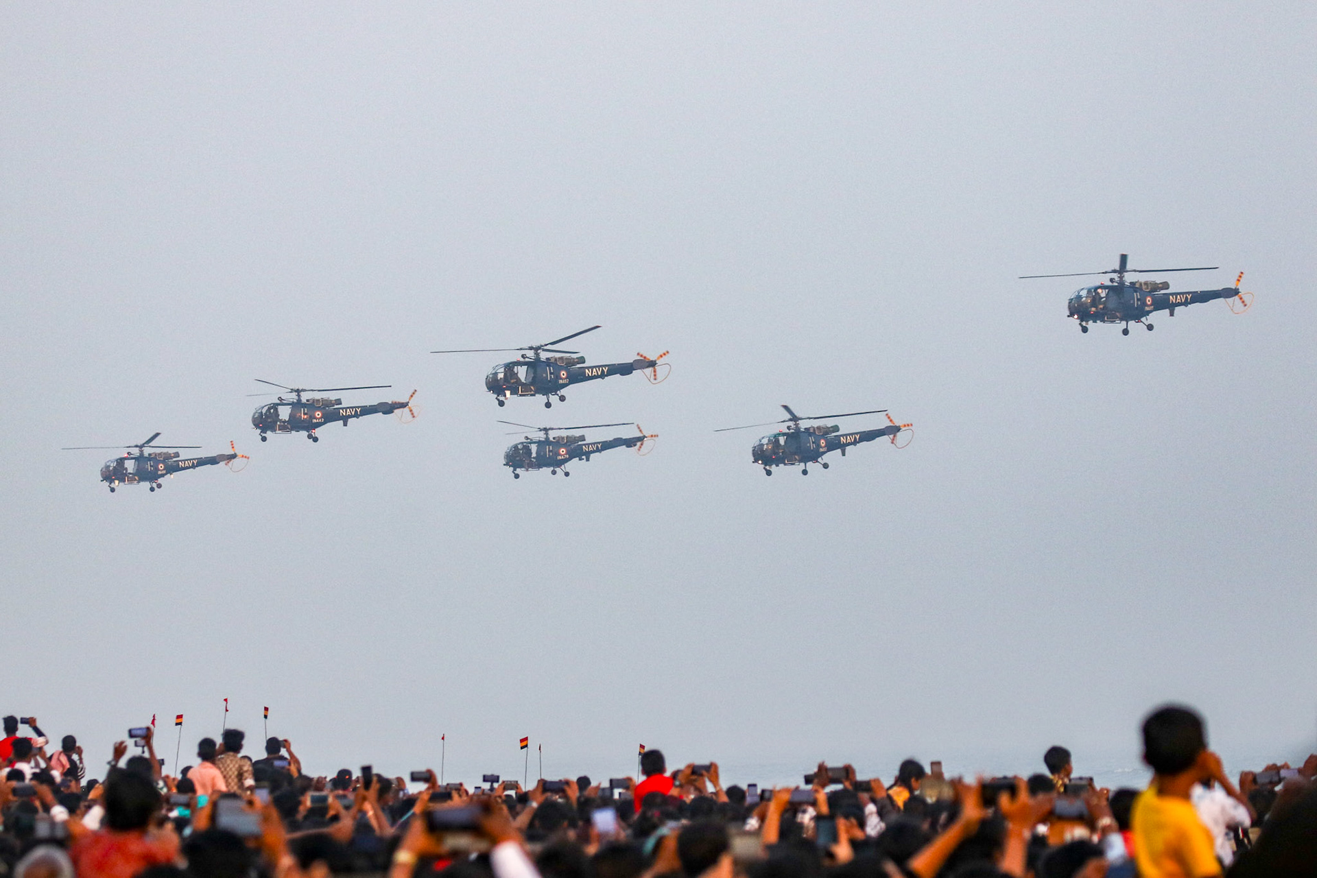 The Column Formation, led by Cdr Bansidhar Yadav