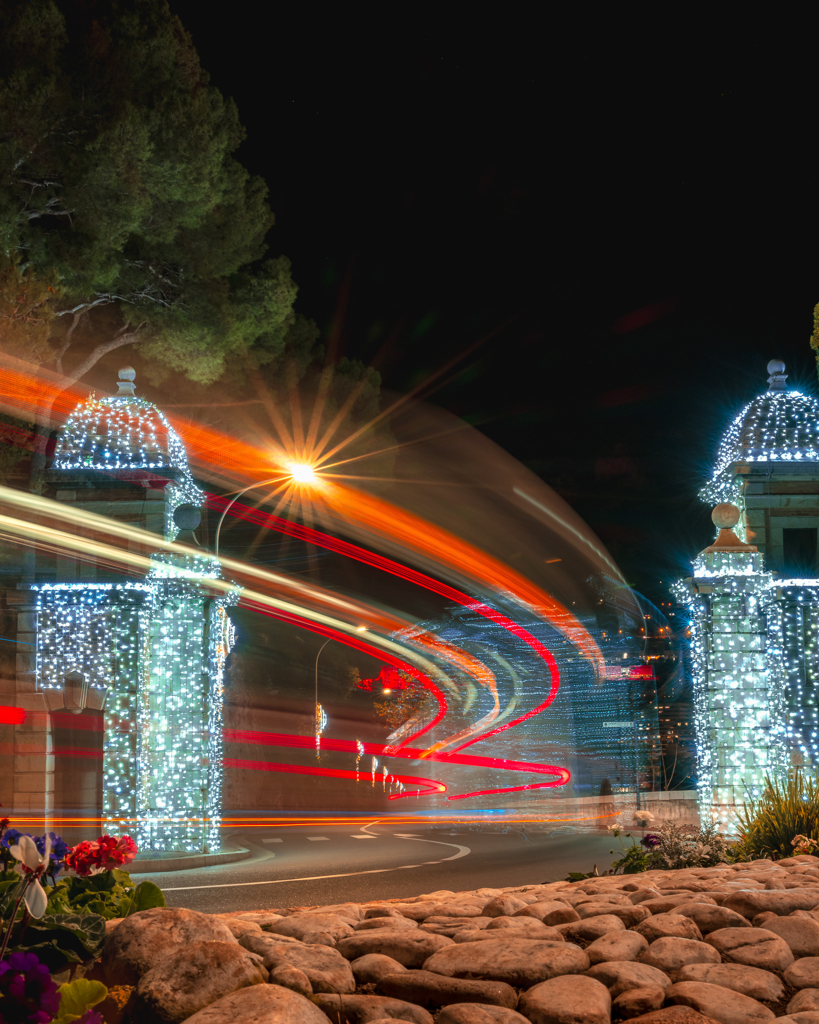 Santa Sledge Light trail