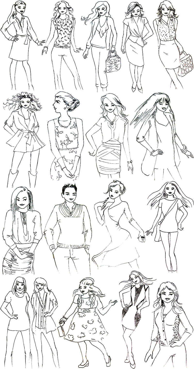 live sketches from 2012 Shoppers Drug Mart Cosmetics Conference at the Toronto Congress Centre for Stila Cosmetics