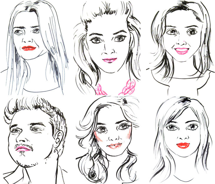 live portrait sketches at the 2011 Awake But Dreaming book launch by Maya Chendke at the Shangri-la in Toronto