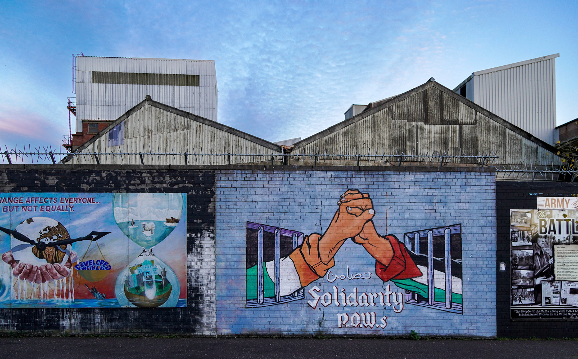 Murals near Falls Road Belfast