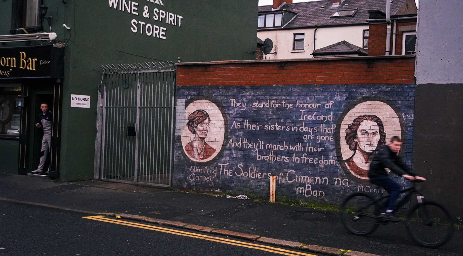 Murals near Falls Road Belfast