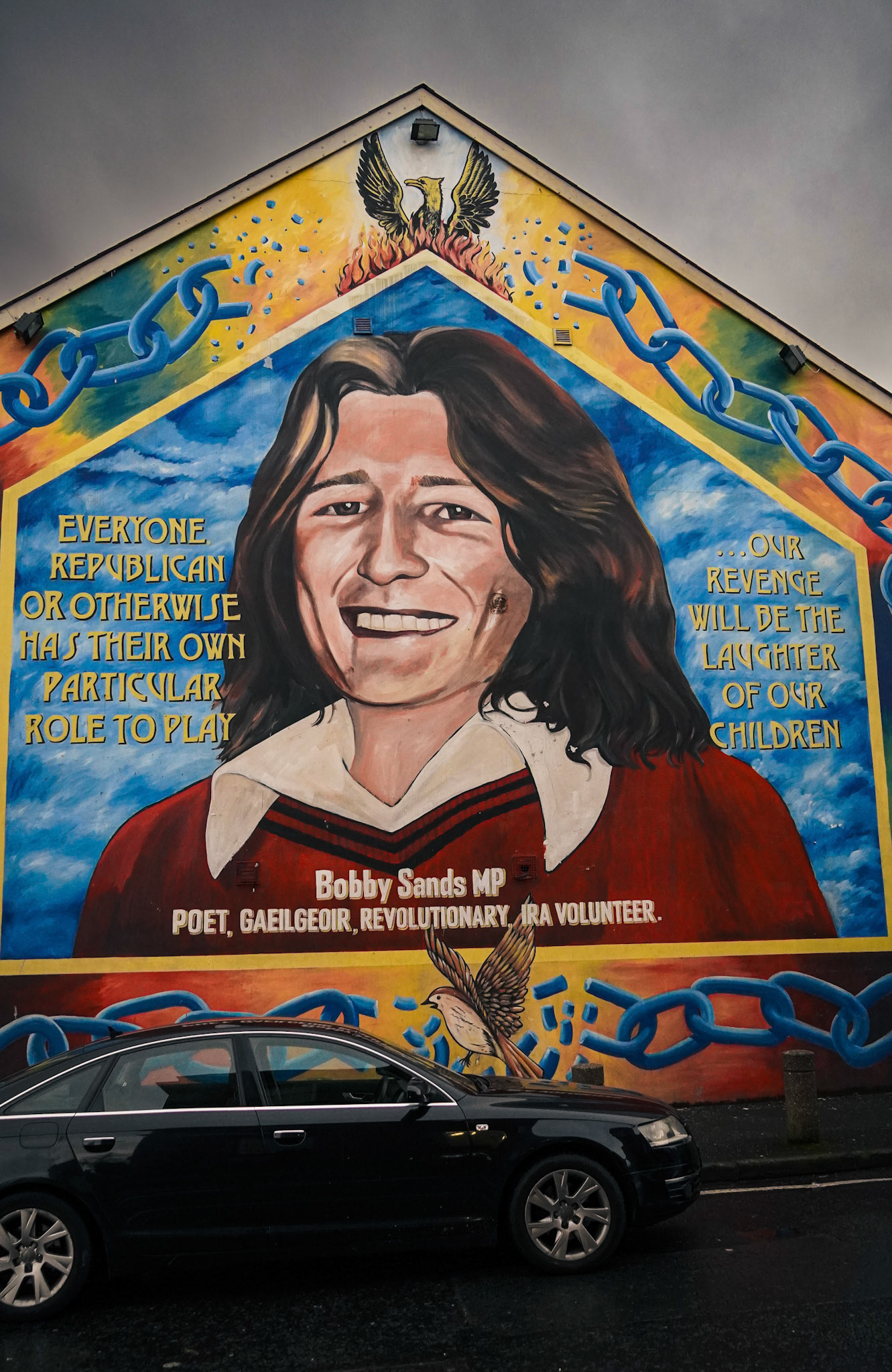 Bobby Sands Mural, Falls Road Belfast