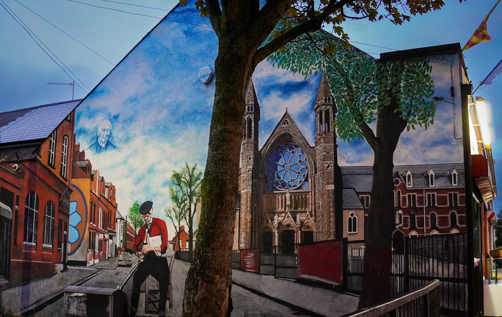 Murals near Falls Road Belfast
