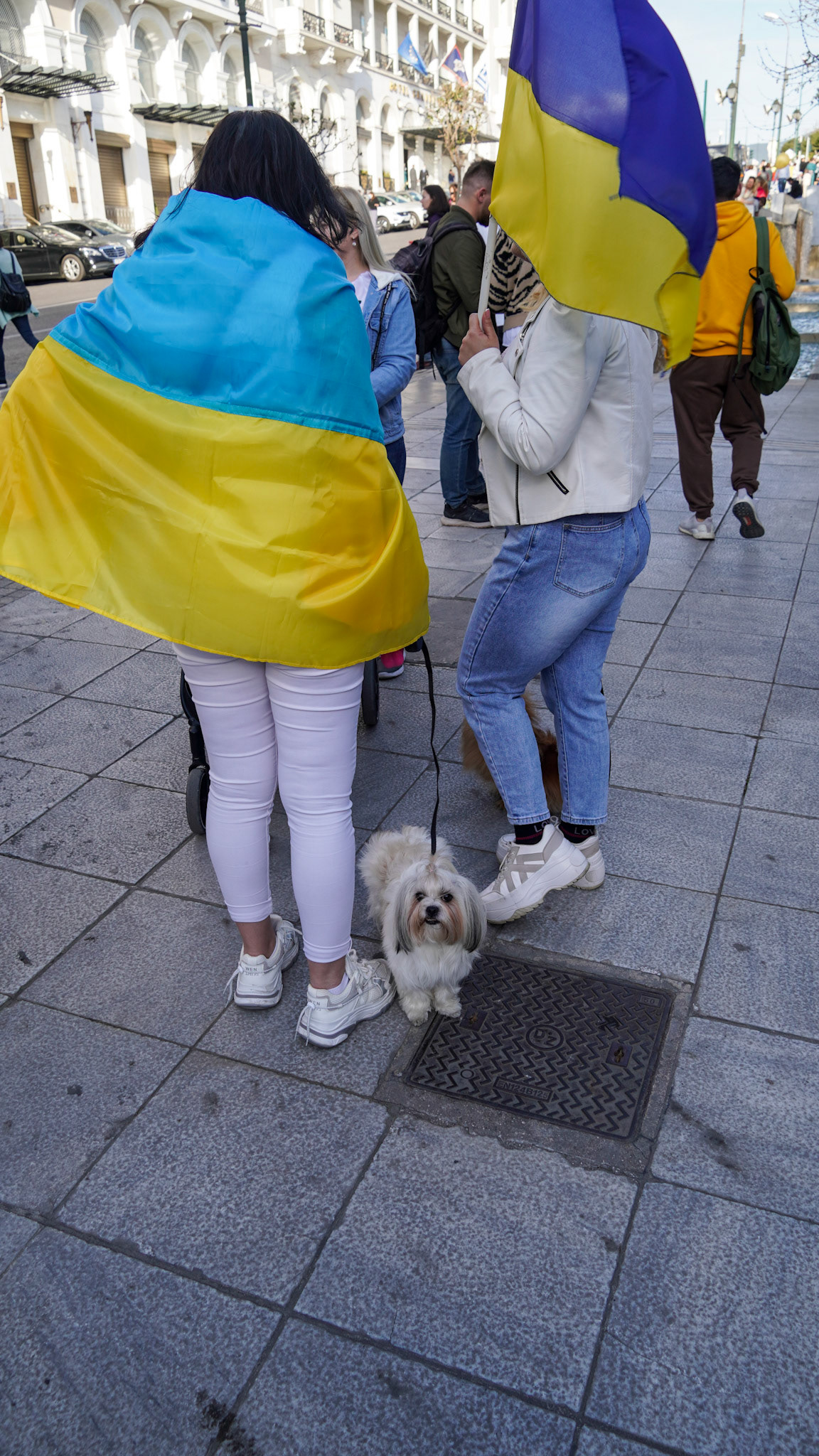 Protographs from Ukarine war protests in Athens, Greece