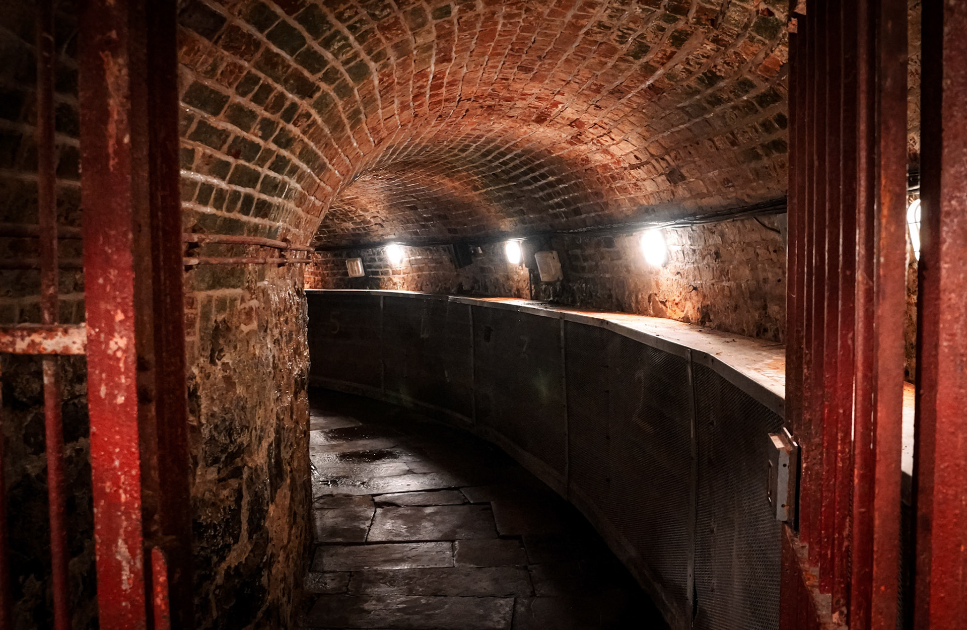 Tunnel connecting the prison to the court house
