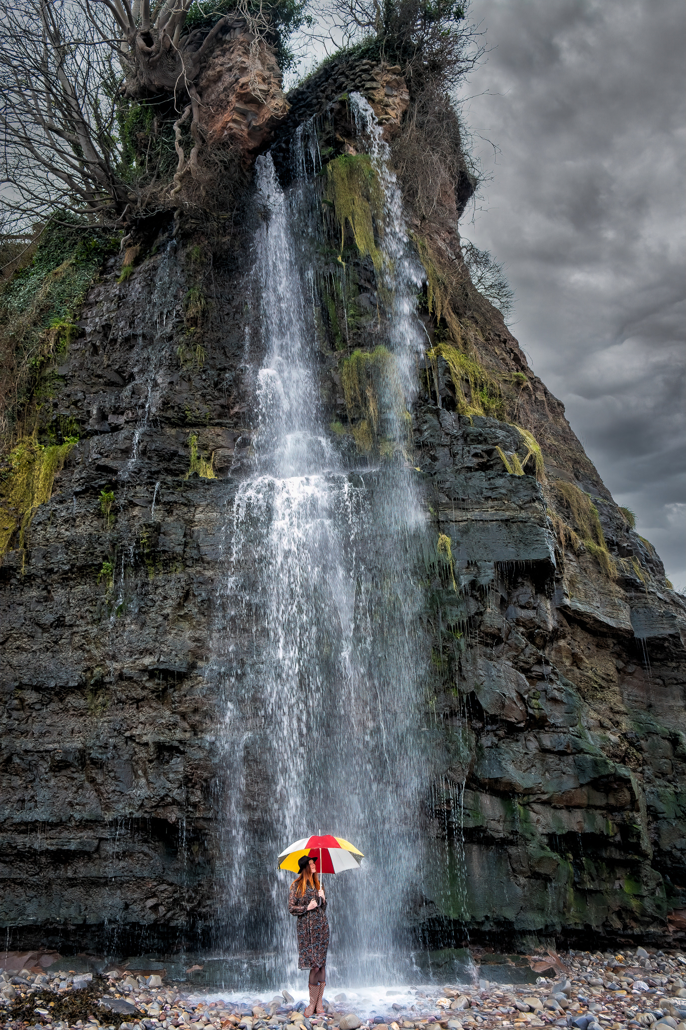 At St Audries Waterfall 5