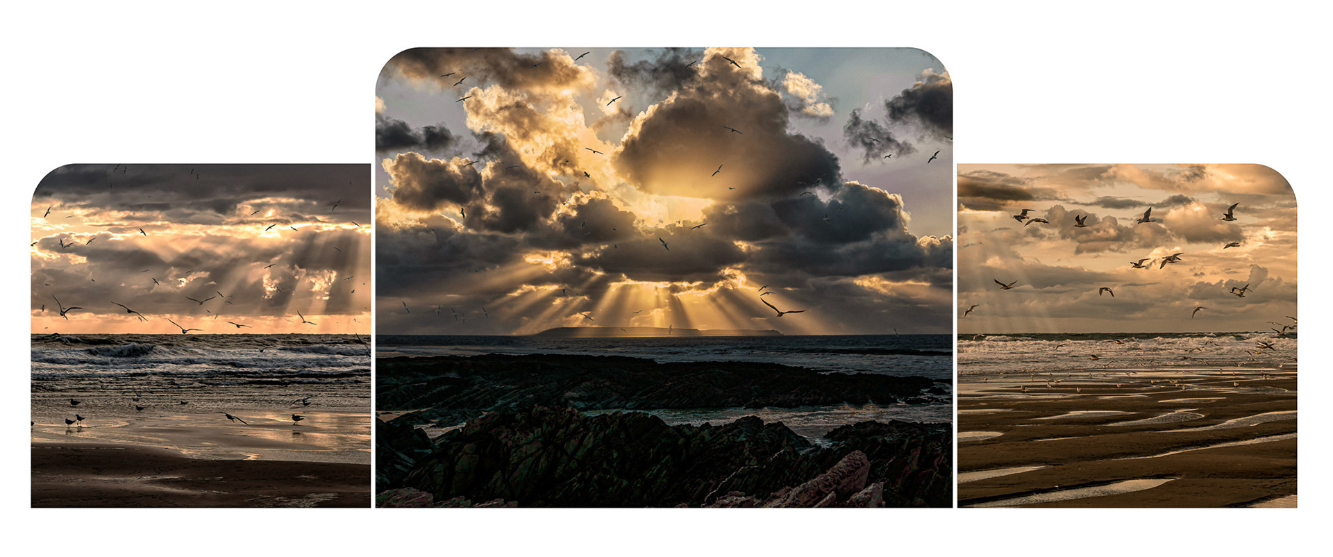 Sunset Over Lundy Island