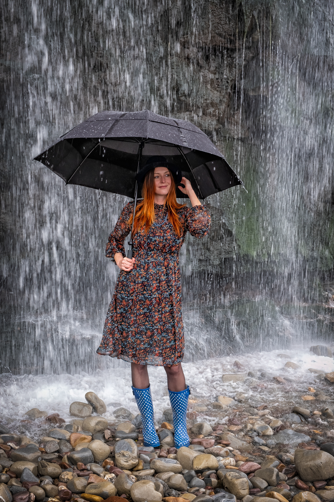 At St Audries Waterfall 2