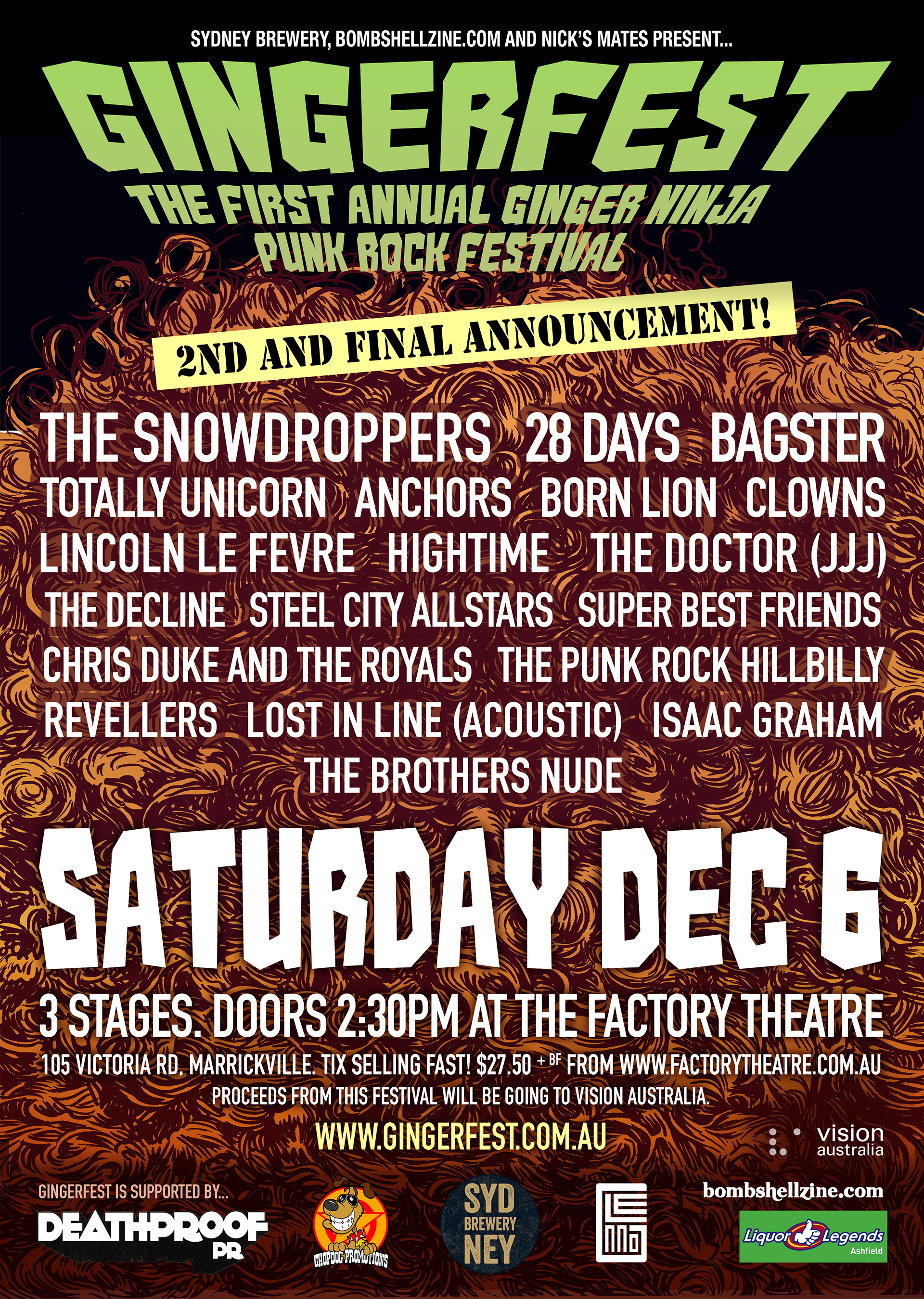 Poster design for Gingerfest
