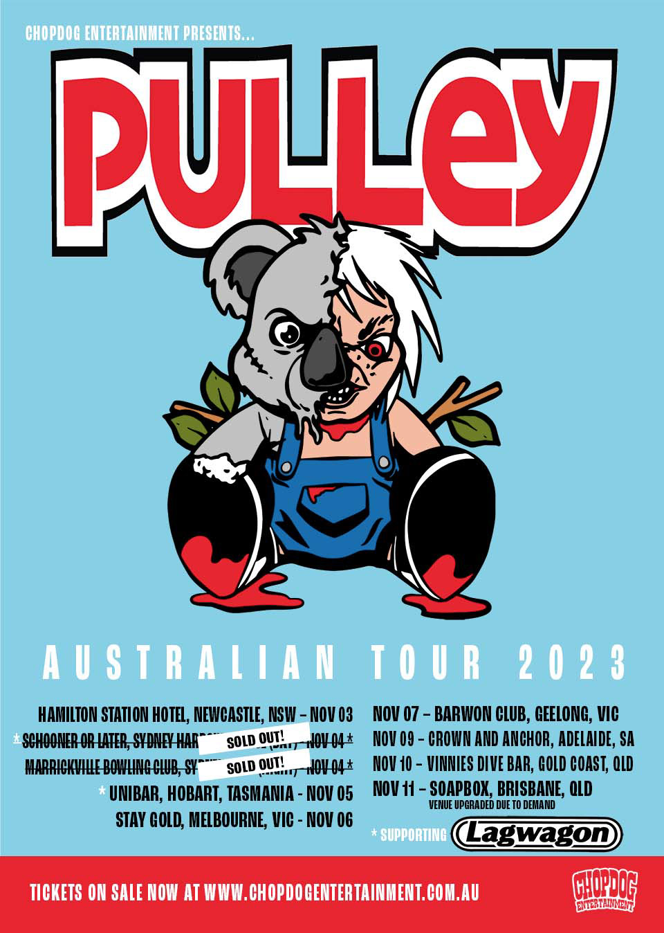 Poster design for Chop Dog Entertainment