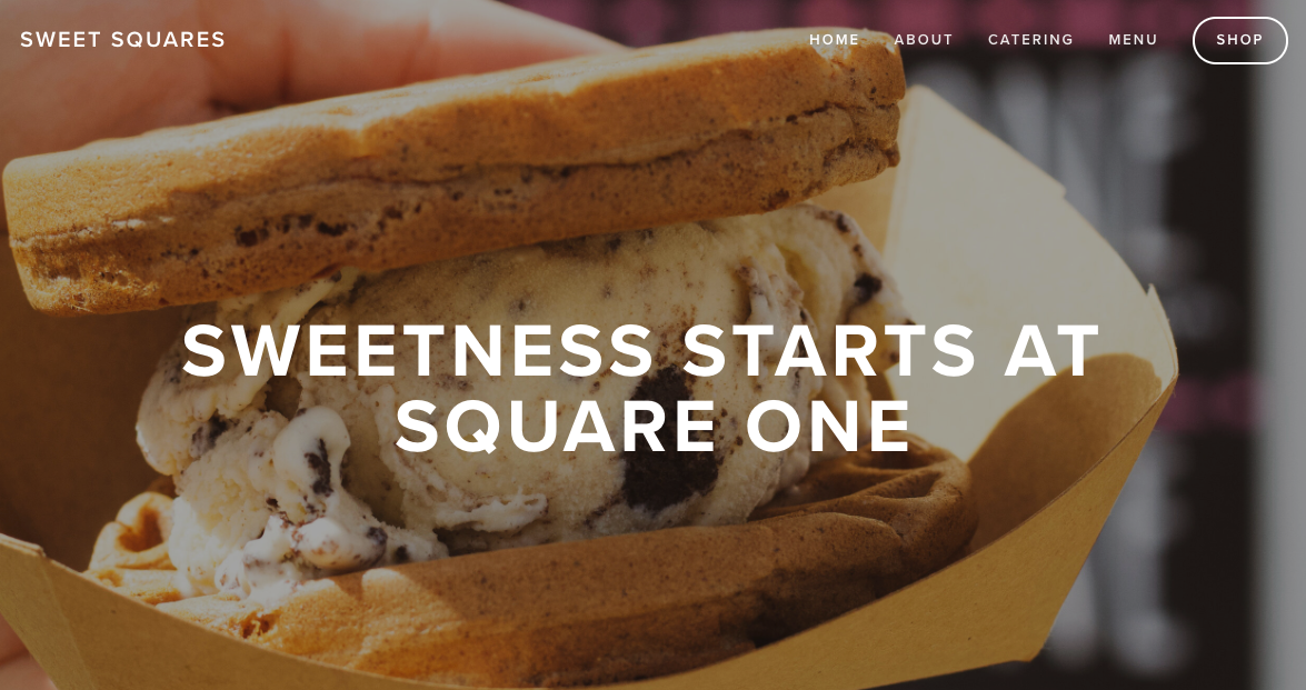 Custom website | Sweet Squares