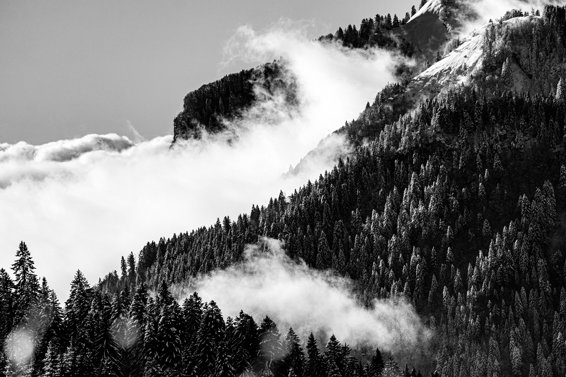 misty mountain les gets France 