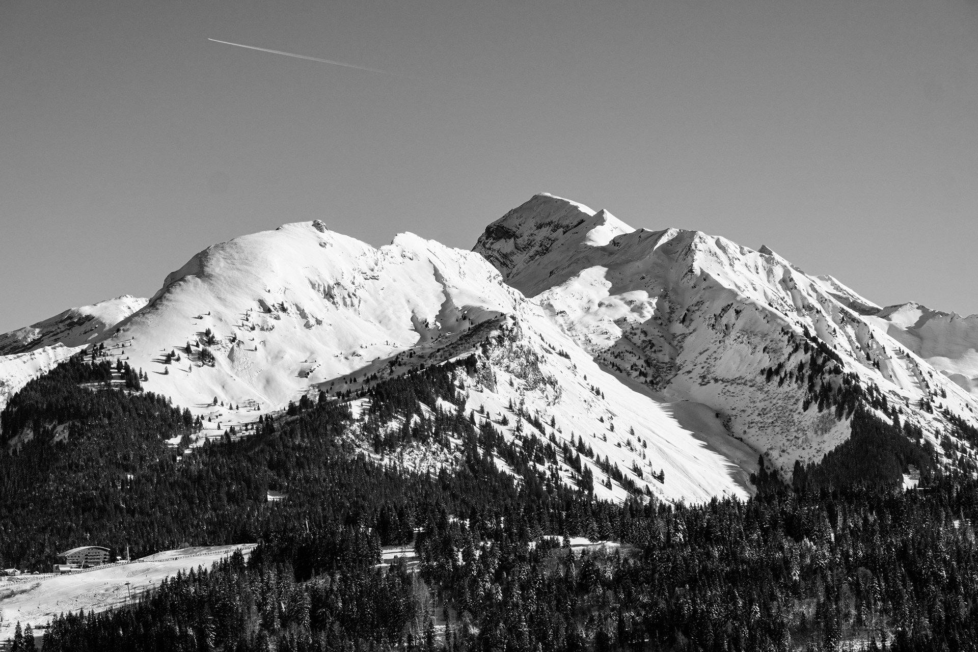 mountain range les gets mont chery photograph