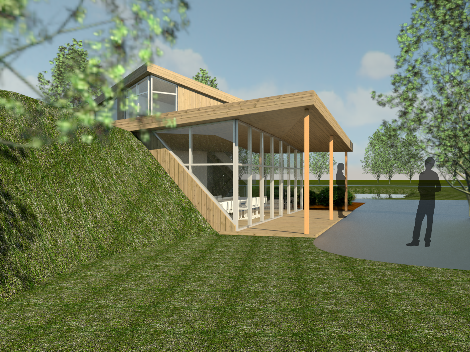 Collectief gebouw voor tiny houses