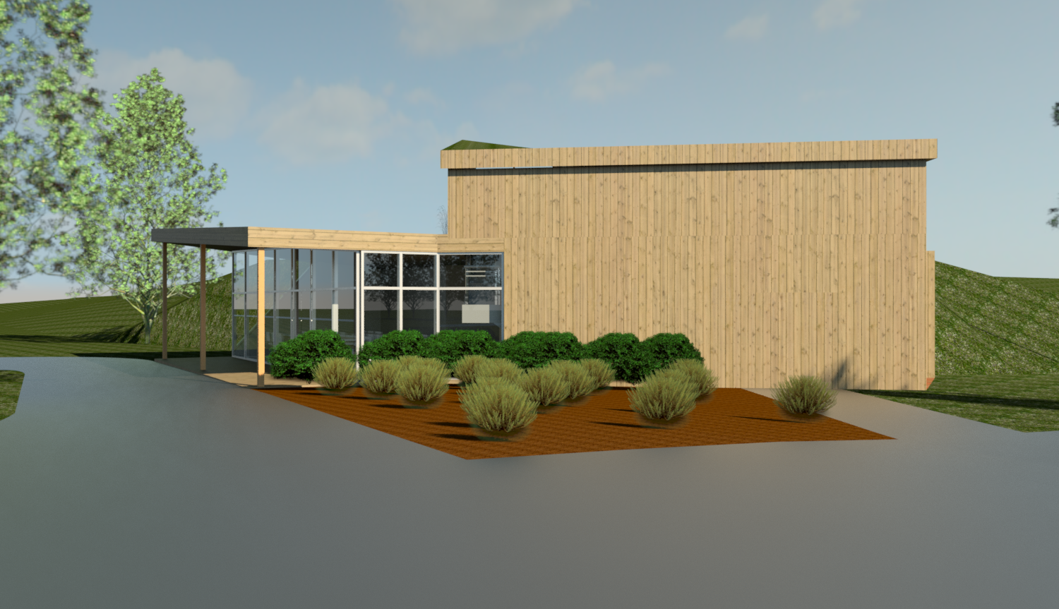 Collectief gebouw voor tiny houses