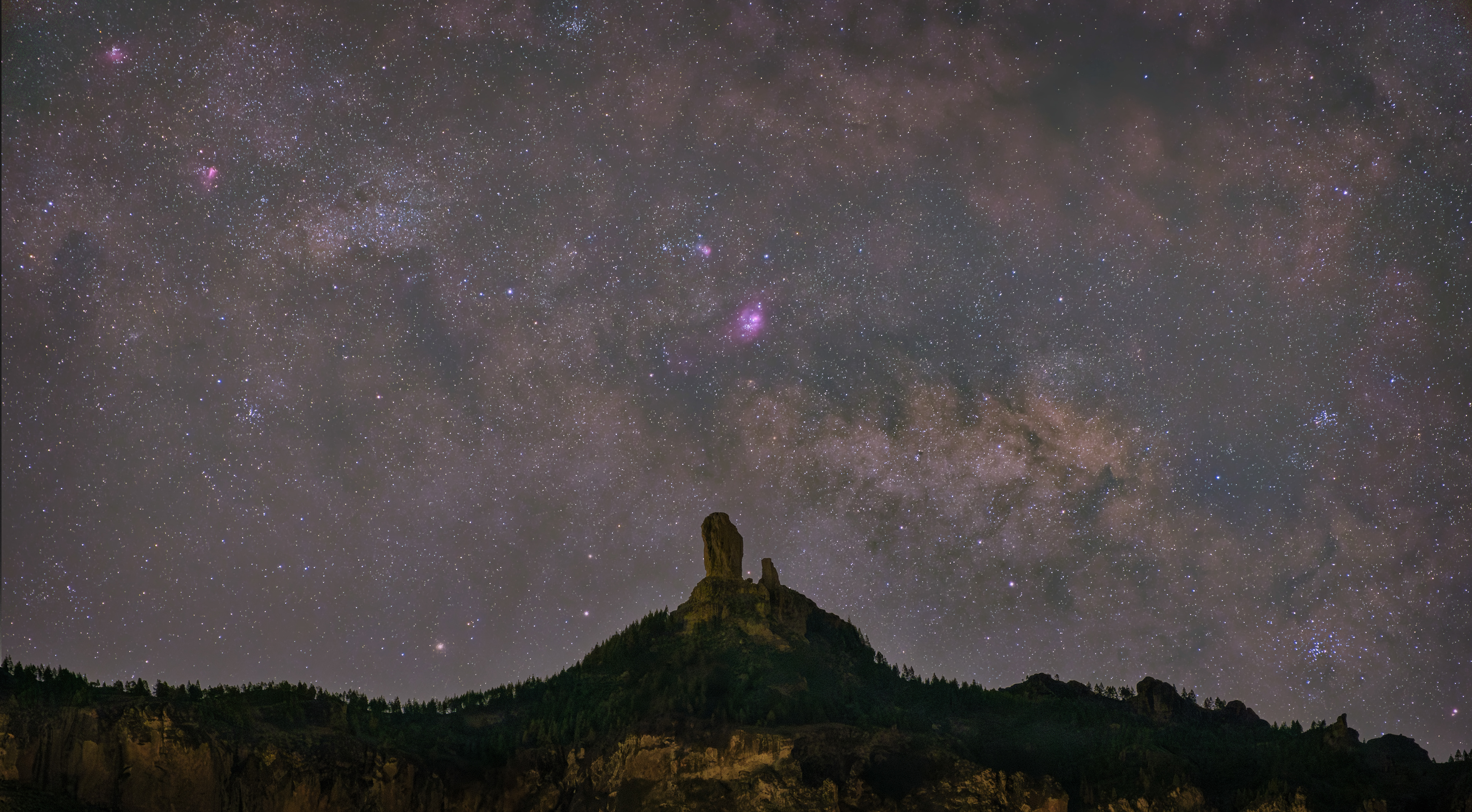 Nebulosas sobre el Centro Galáctico