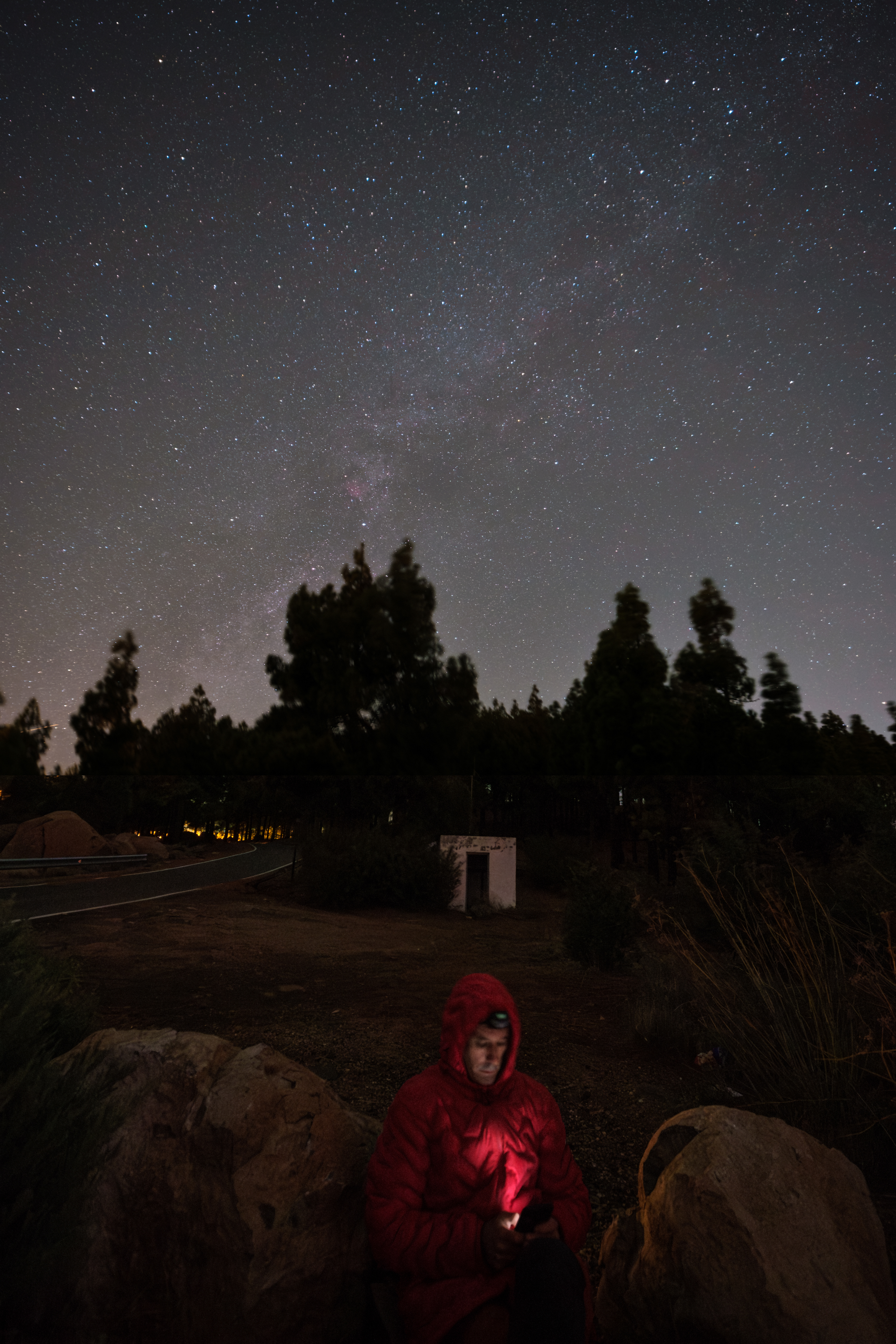 Noches frías fotografiando las estrellas