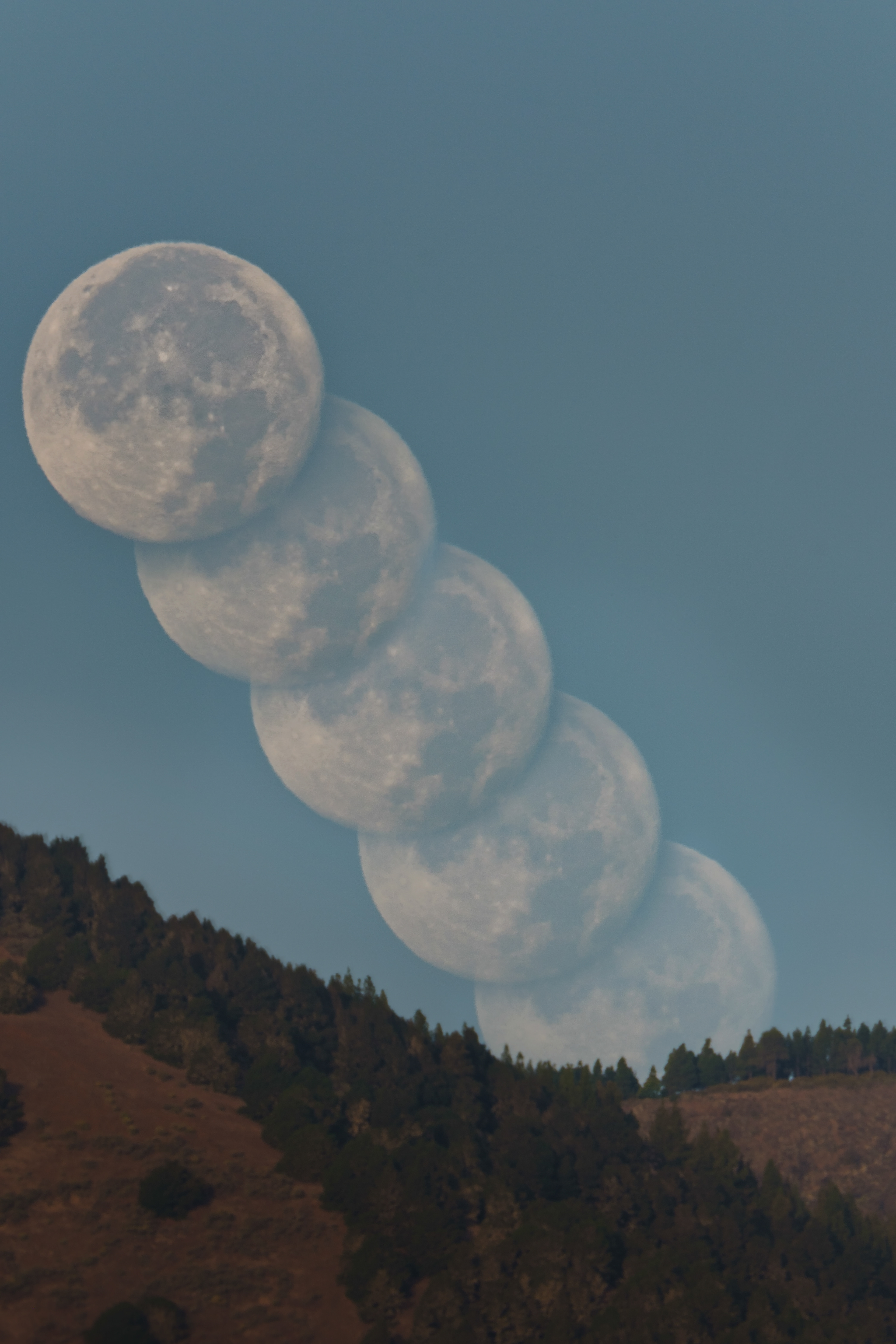 Secuencia de puesta de luna