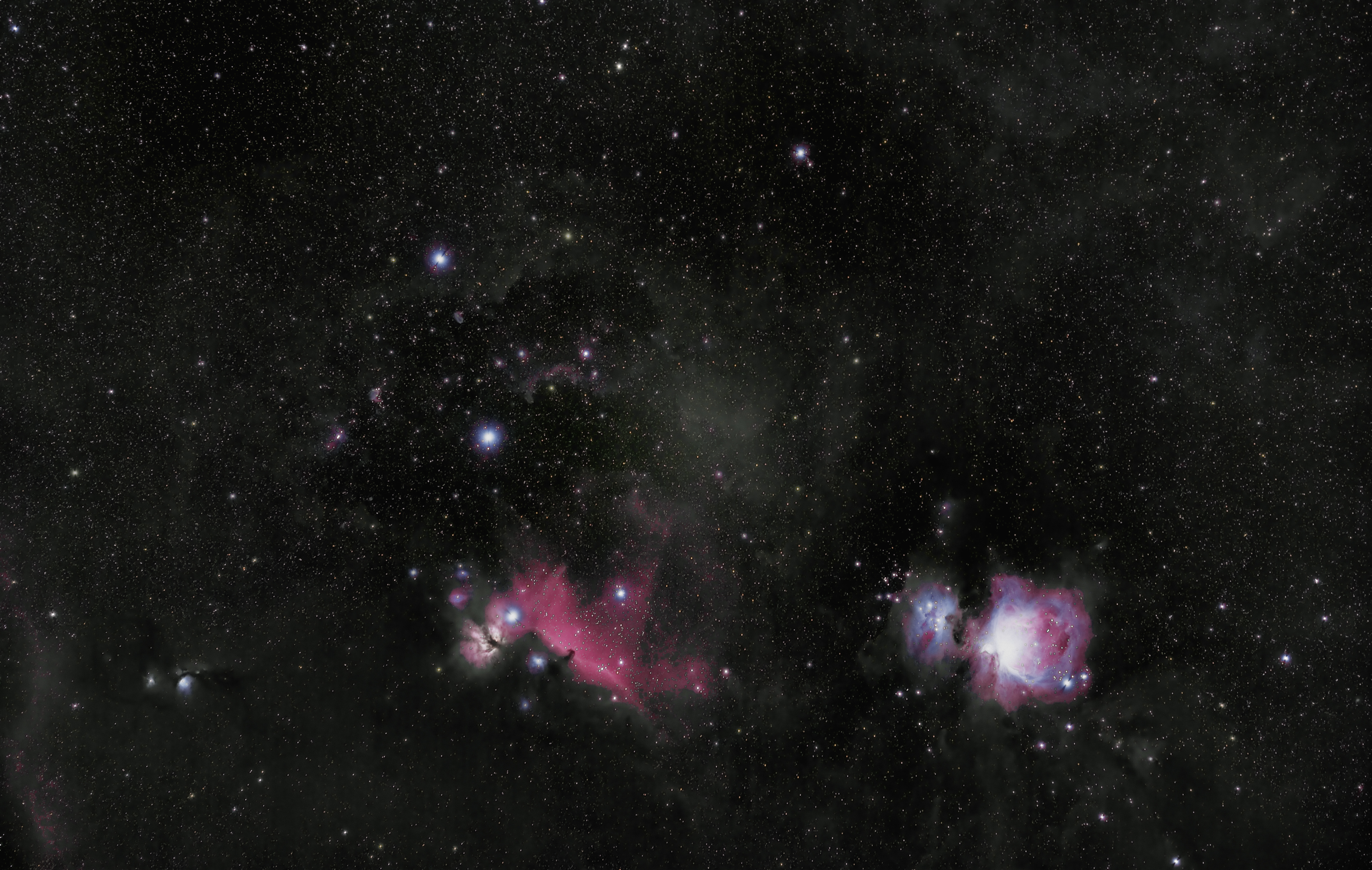 Cinturón de Orión y Gran Nebulosa de Orión - La Aldea de San Nicolás