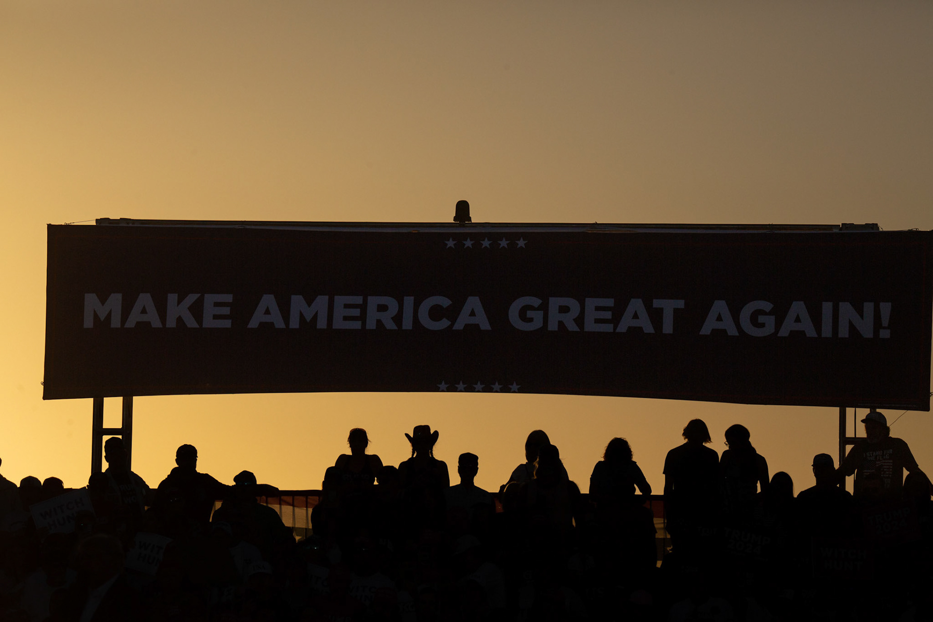 Former president Donald Trump holds his first 2024 campaign rally in Waco, Texas on Mar. 25, 2023.