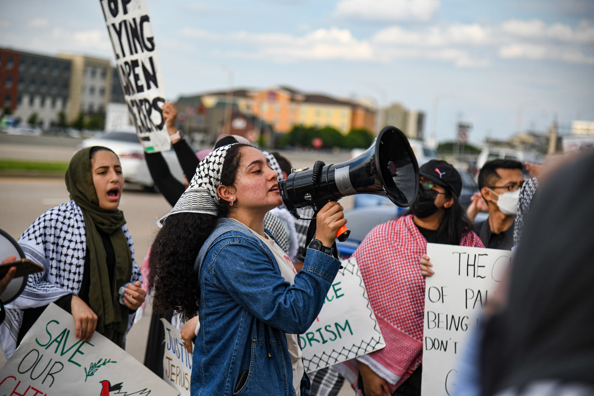 "My family was ethnically cleansed in 1948. The reason I have such a strong connection is because of Palestinian organizers in my undergrad when I was a college student.  They helped me connect more to my Palestinian heritage and if it wasn’t for Palestinian activists and organizers I probably wouldn’t be here today. My family and my heritage is important, but even if I wasn’t Palestinian I would be out here fighting for Palestine. As youth we play an important role on social media, but we need people out on the streets more,"–Nashwa Abdelwahed, member of the Palestinian Youth Movement.  Shot for The Dallas Morning News.