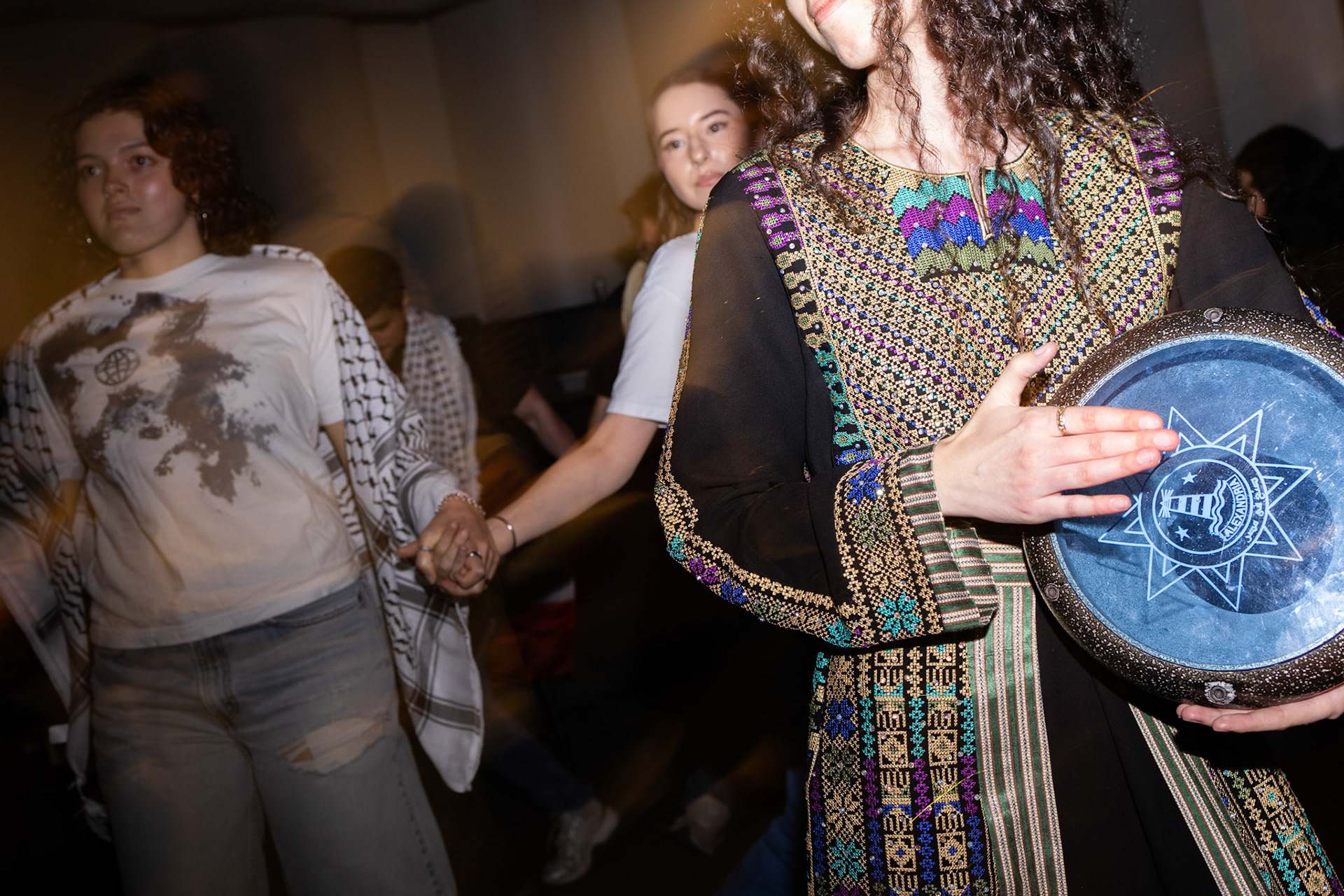 The PSC's annual cafe resistance featured dancing, dabke and music.