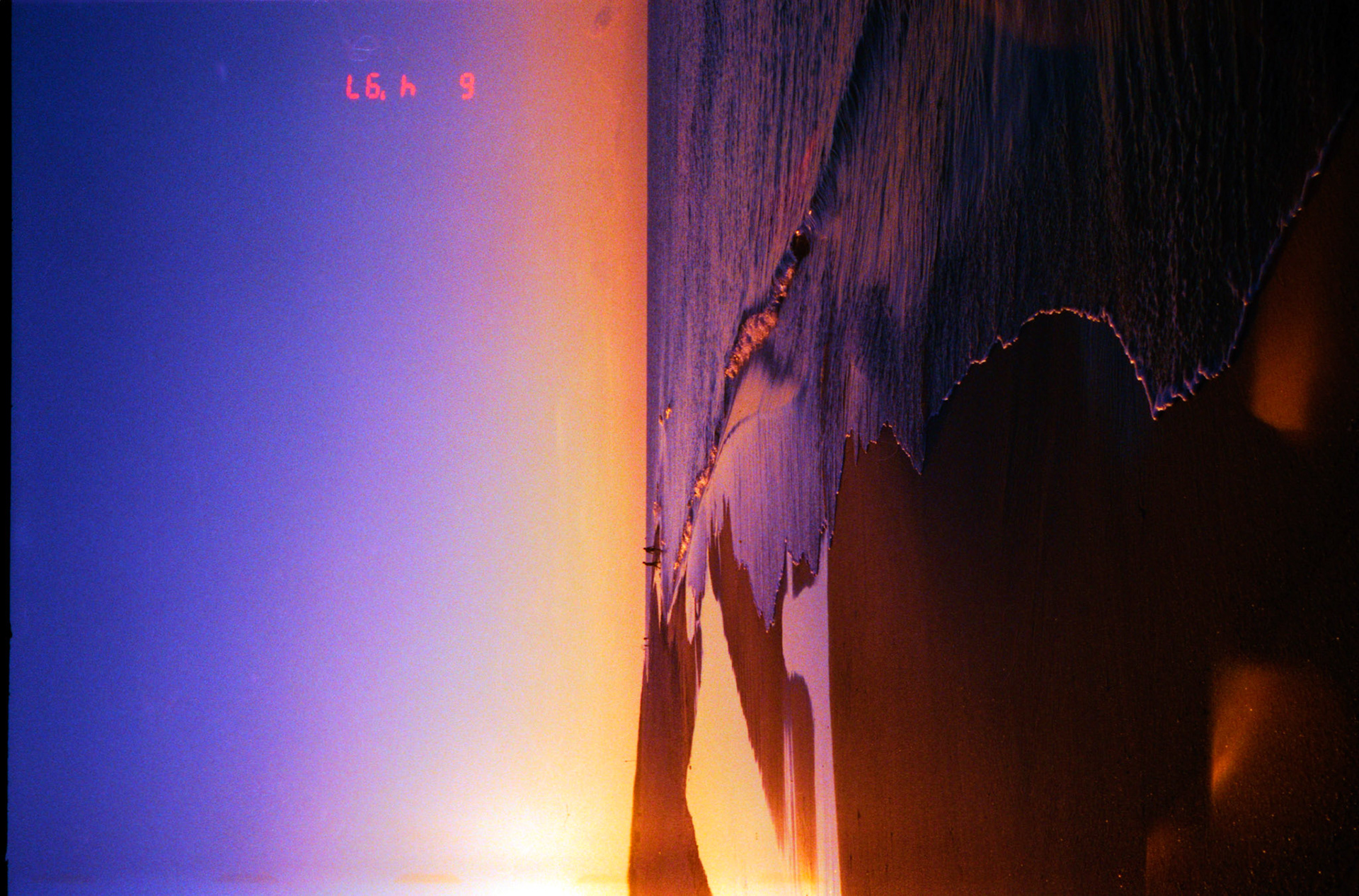 Sunrise in Florida. The water was freezing.