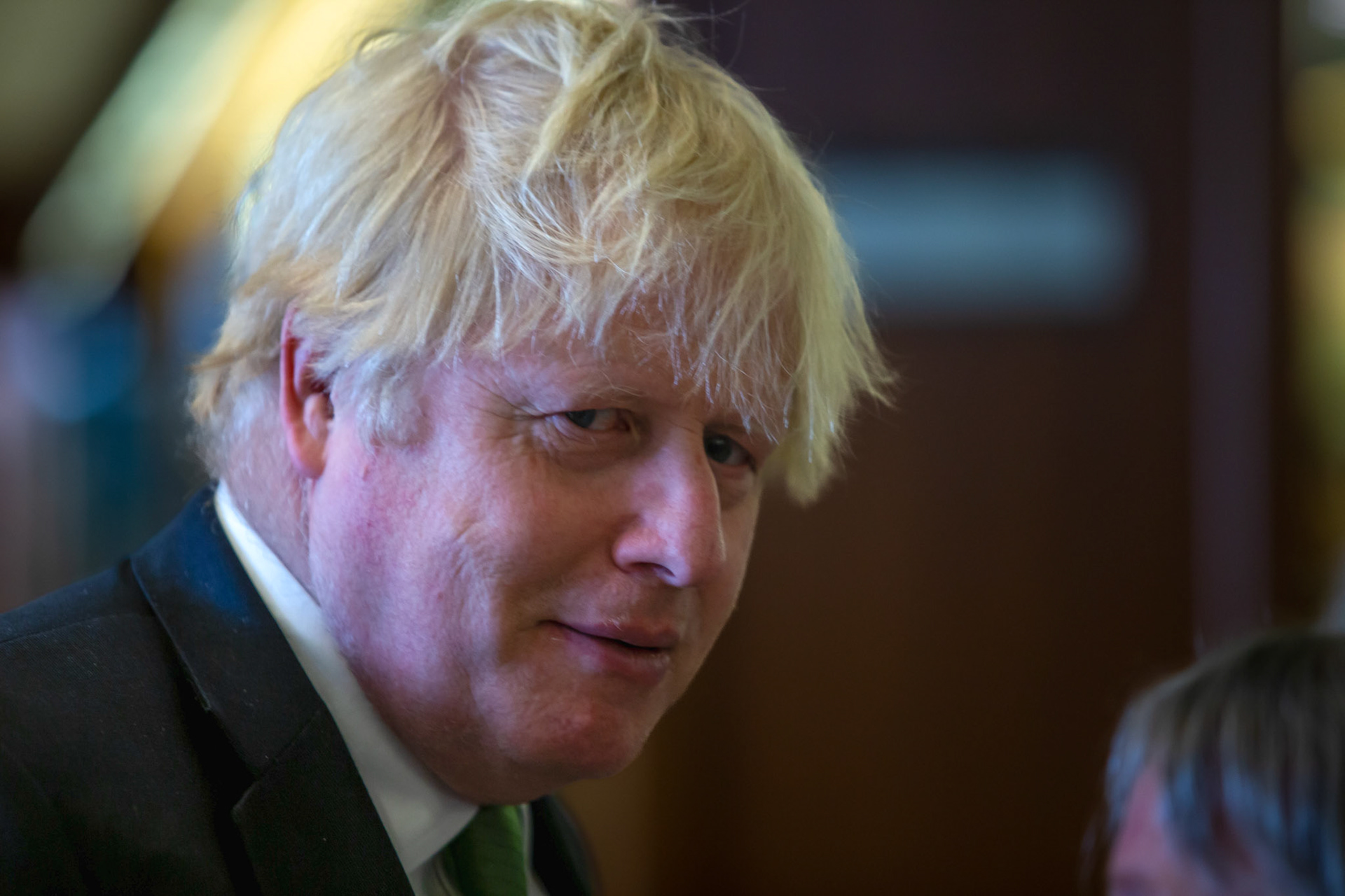 Former U.K. Prime Minister Boris Johnson tours the Capitol after a visit with Gov. Greg Abbott in his office to discuss economic development on May 23, 2023. Gov. Greg Abbott hosts an economic development meeting with Former U.K. Prime Minister Boris Johnson in his office on May 23, 2023.