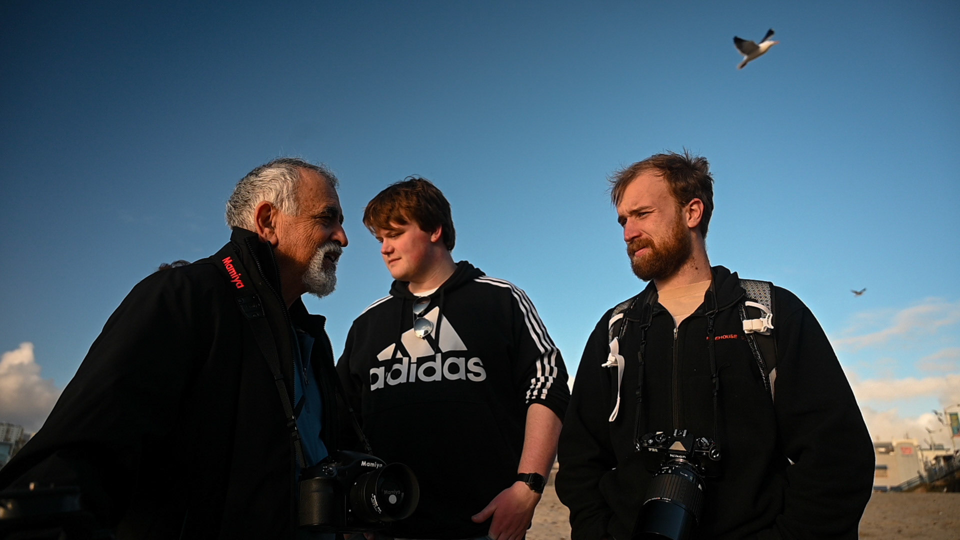 Baba, Carter and Alec before their photo hunt. My cousins hail from Michigan for our every-other-year Christmas spent together. 