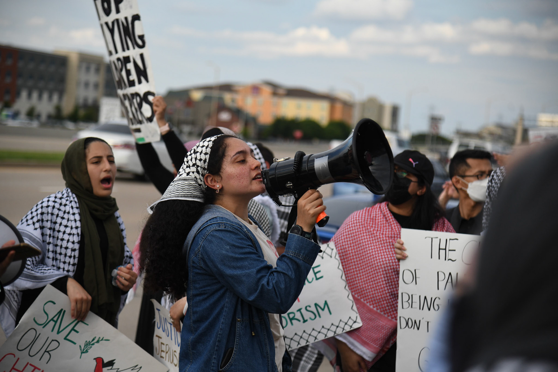 "My family was ethnically cleansed in 1948. The reason I have such a strong connection is because of Palestinian organizers in my undergrad when I was a college student.  They helped me connect more to my Palestinian heritage and if it wasn’t for Palestinian activists and organizers I probably wouldn’t be here today. My family and my heritage is important, but even if I wasn’t Palestinian I would be out here fighting for Palestine. As youth we play an important role on social media, but we need people out on the streets more,"–Nashwa Abdelwahed, member of the Palestinian Youth Movement.  Shot for The Dallas Morning News.