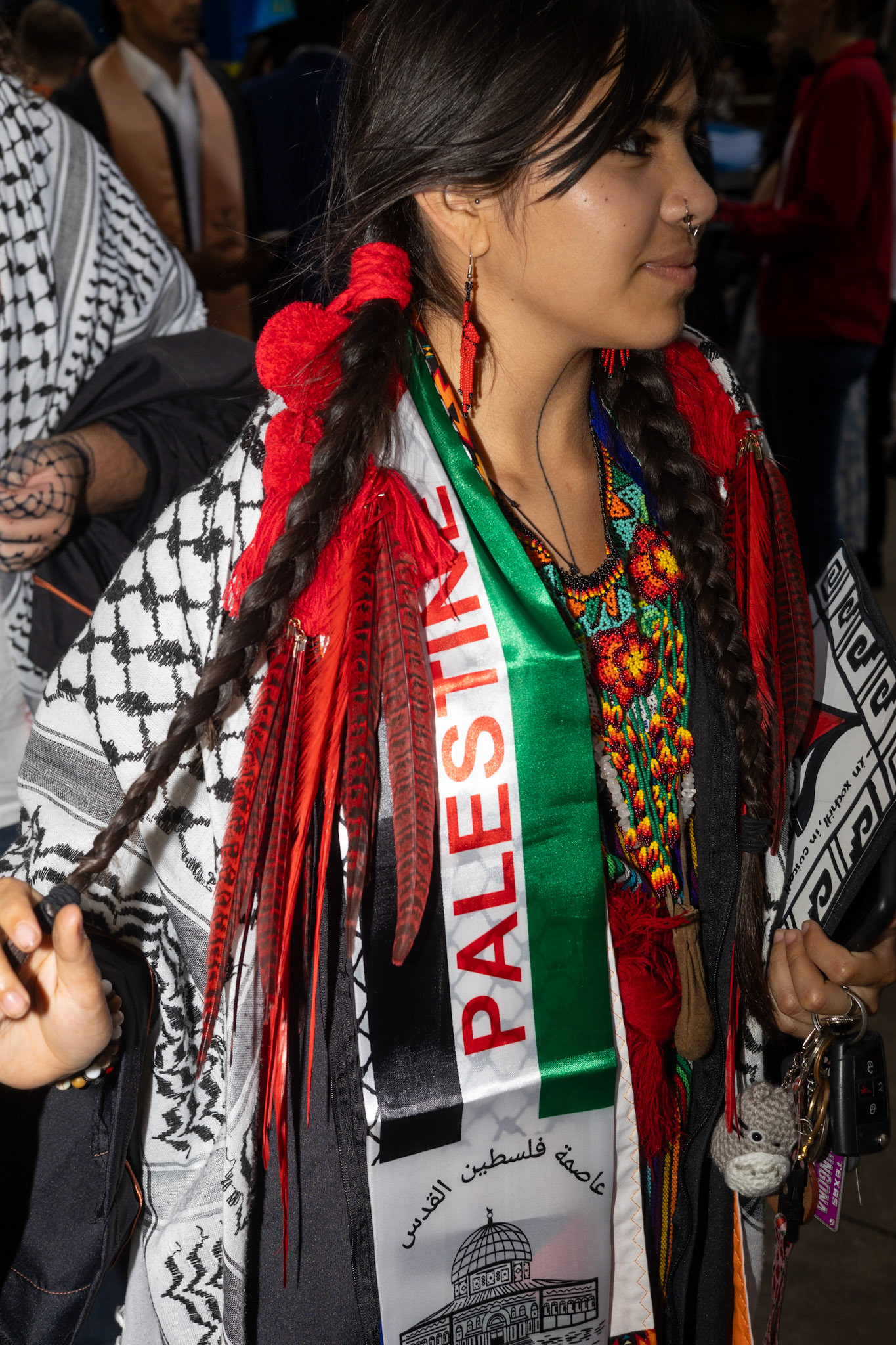 Kennedy Cortez before UT commencement on May 11, 2024.