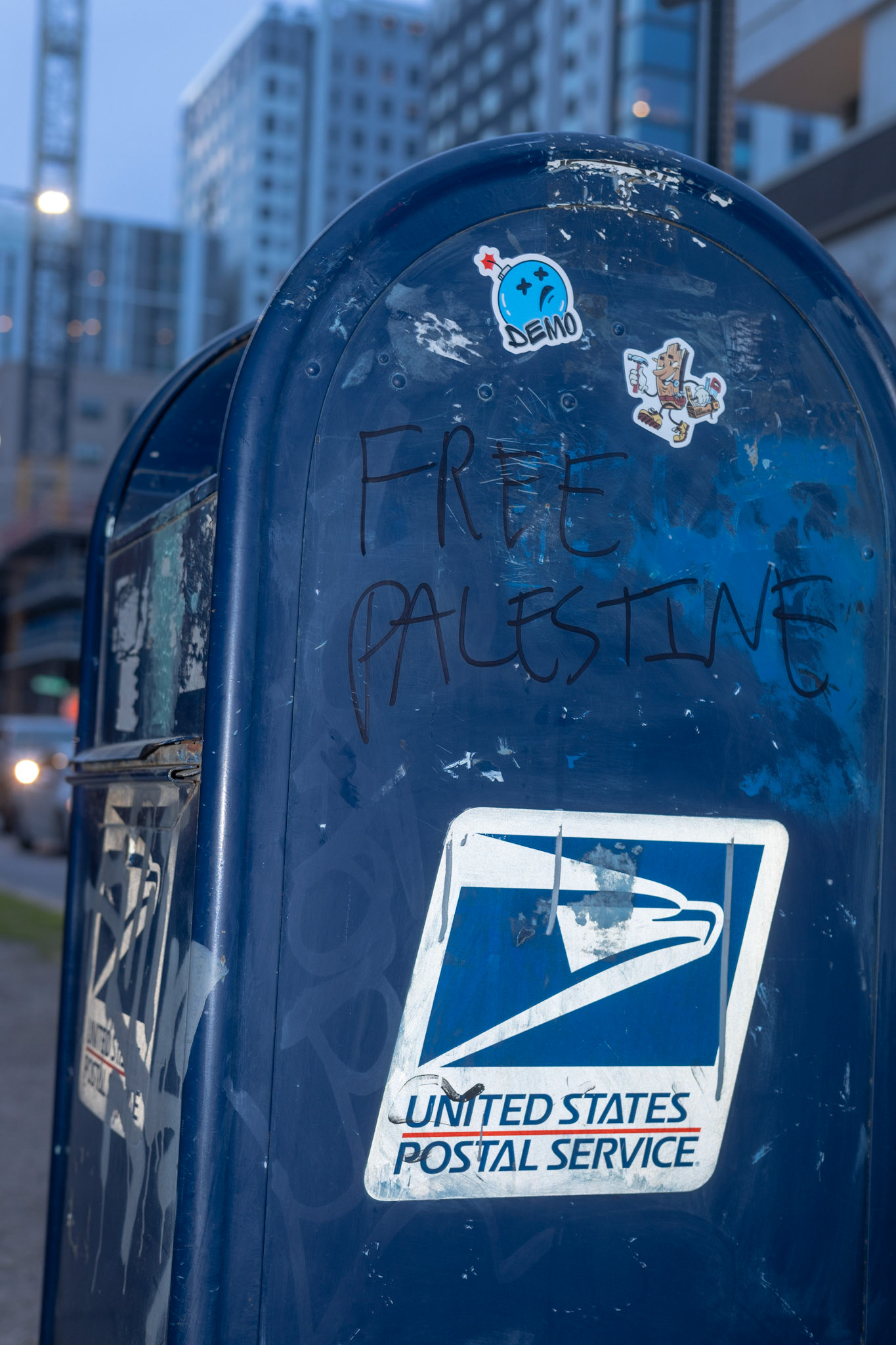USPS box on 22nd St. in West Campus on Feb. 26, 2024.