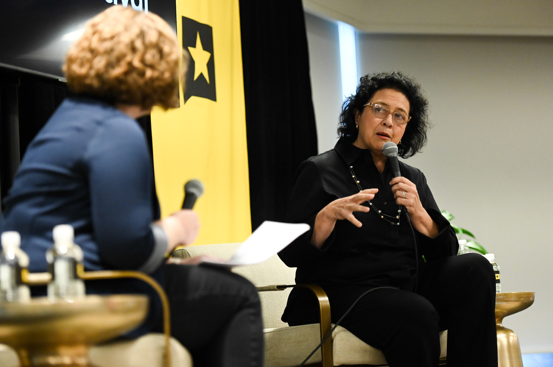Democratic mayoral candidate Celia Israel discusses the 2022 election at the Texas Tribune Fest on Sept. 24, 2022.