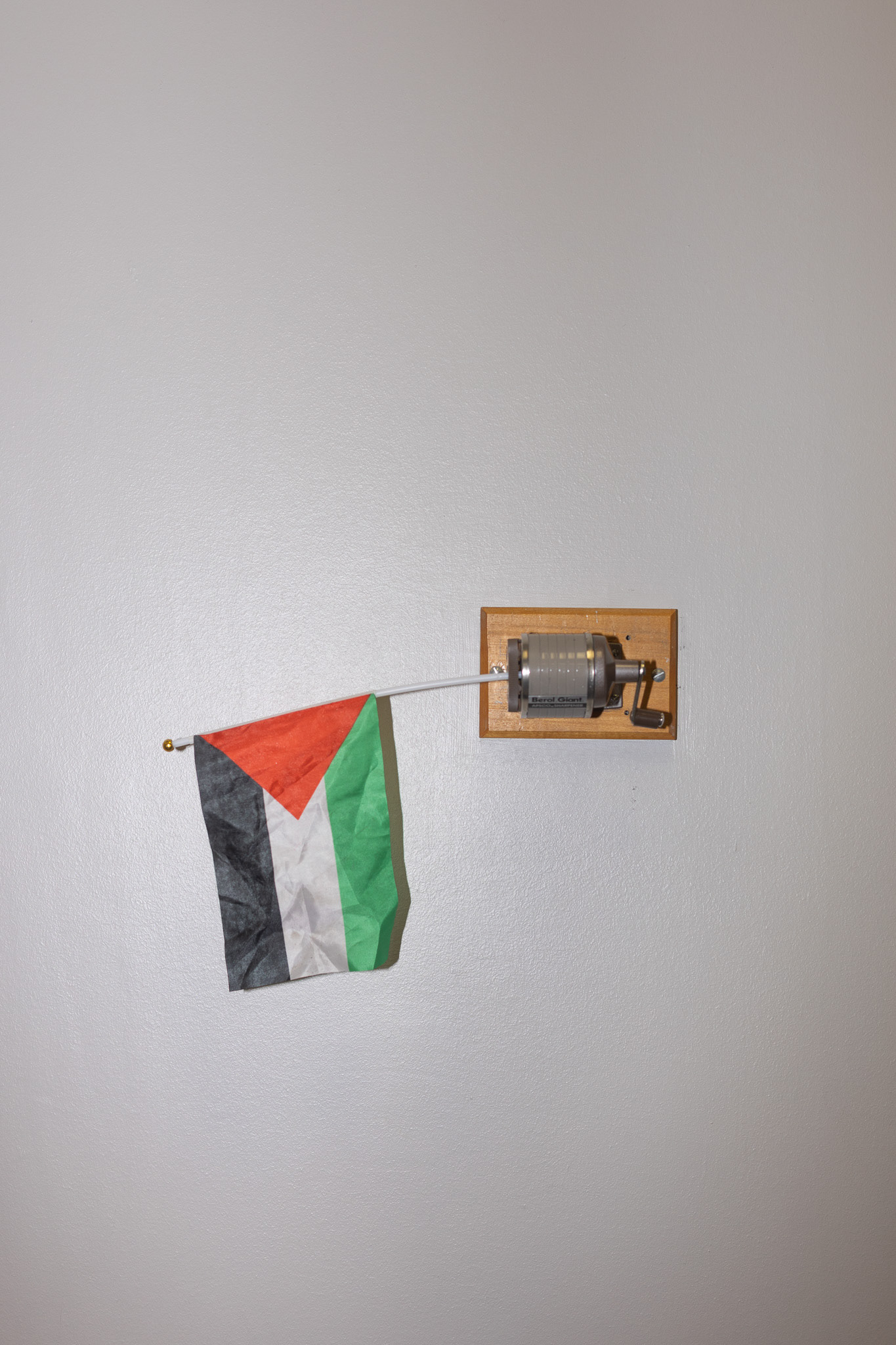 The Palestine Solidarity Committee decorates for an art walk on campus.
