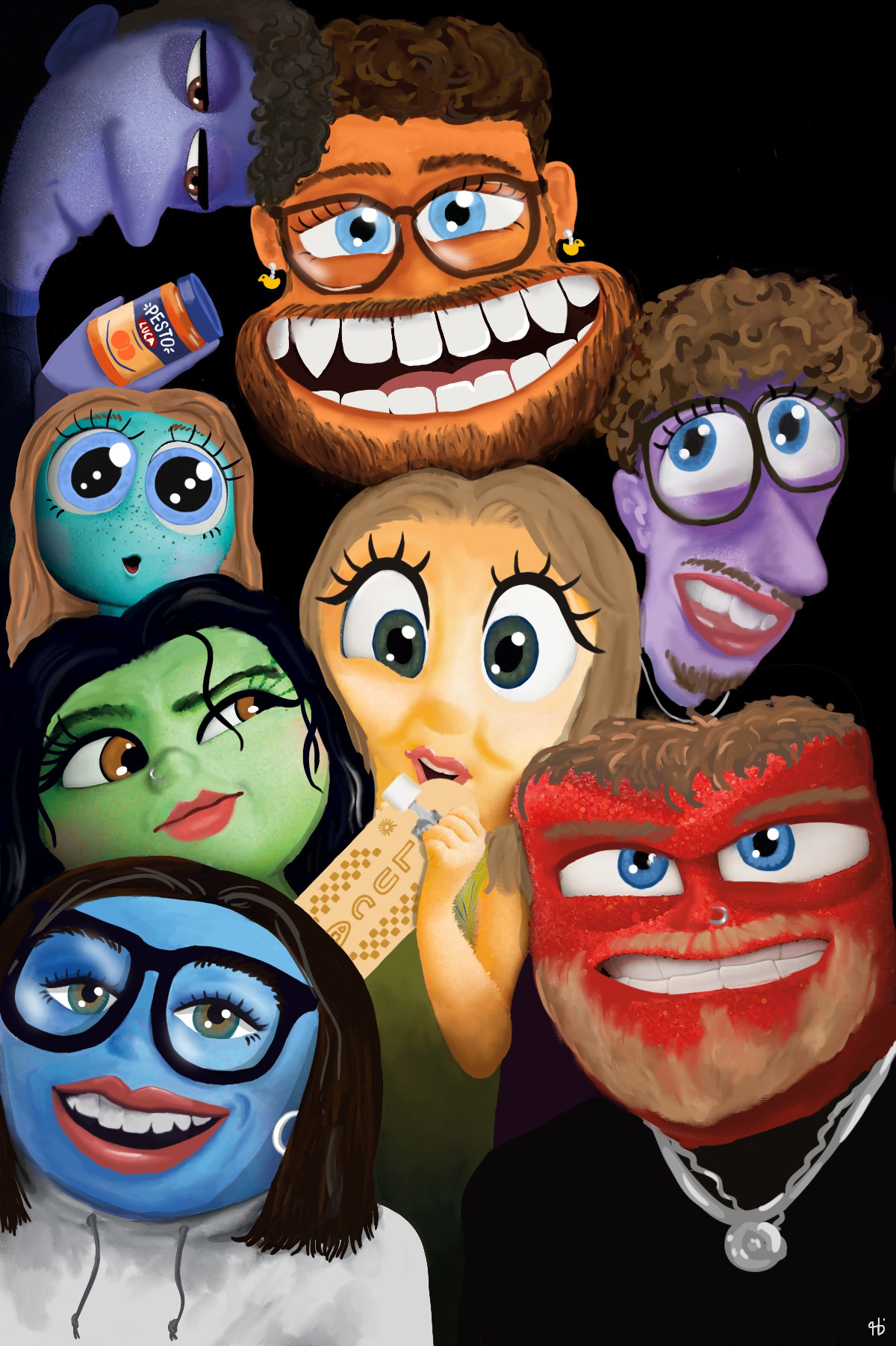 "Alles steht Kopf" - personalisiertes Geburtstagsgeschenk 