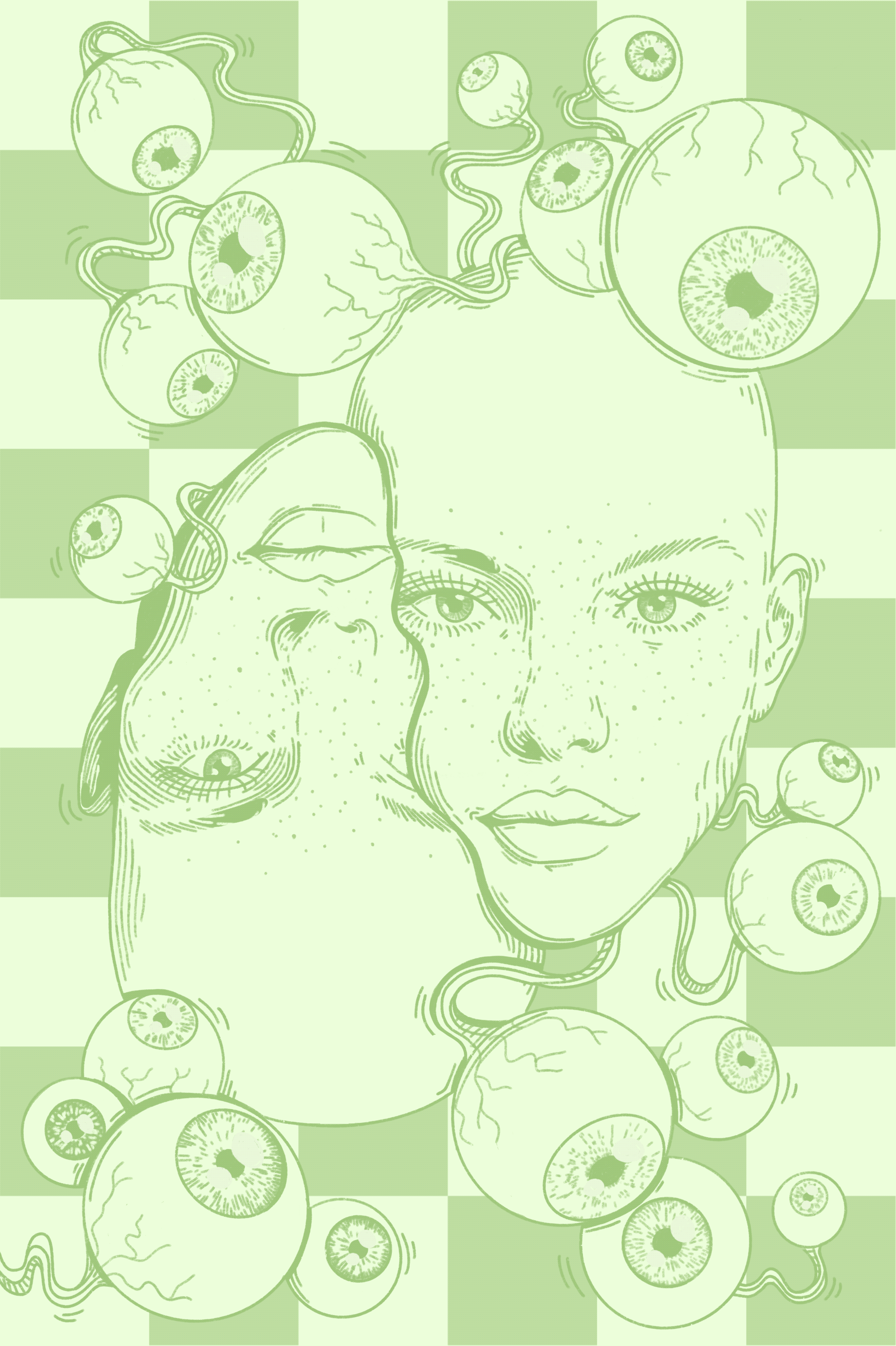 Kartenrückseite für mein Spiel Communique - digitale Illustrationen