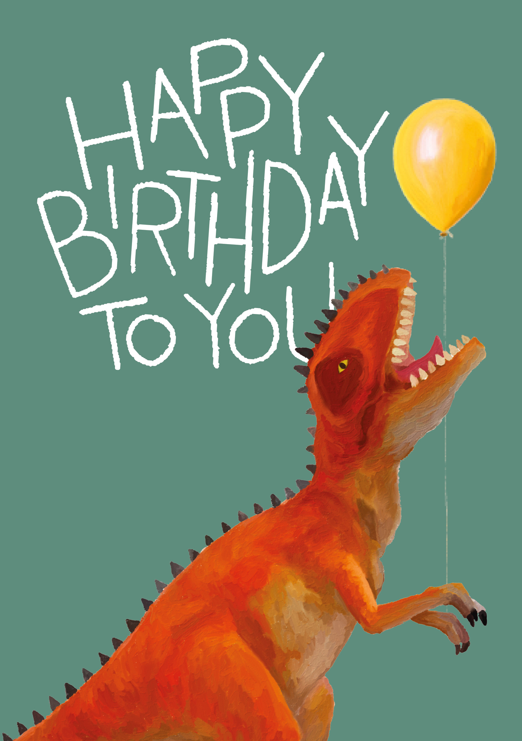 Geburtstagskarte - digitale Illustration