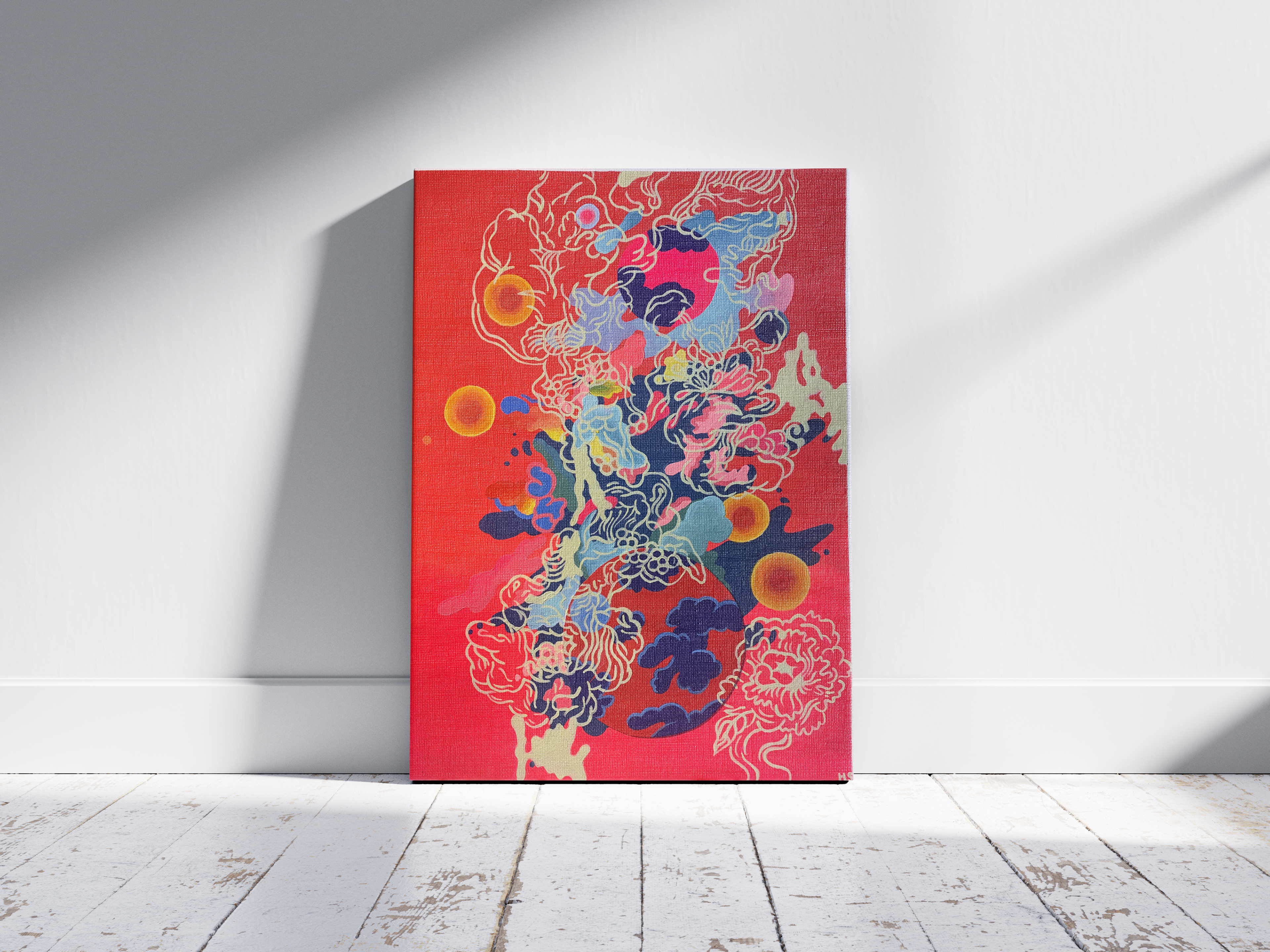 Acrylgemälde - Vorlage von Louise Zhang