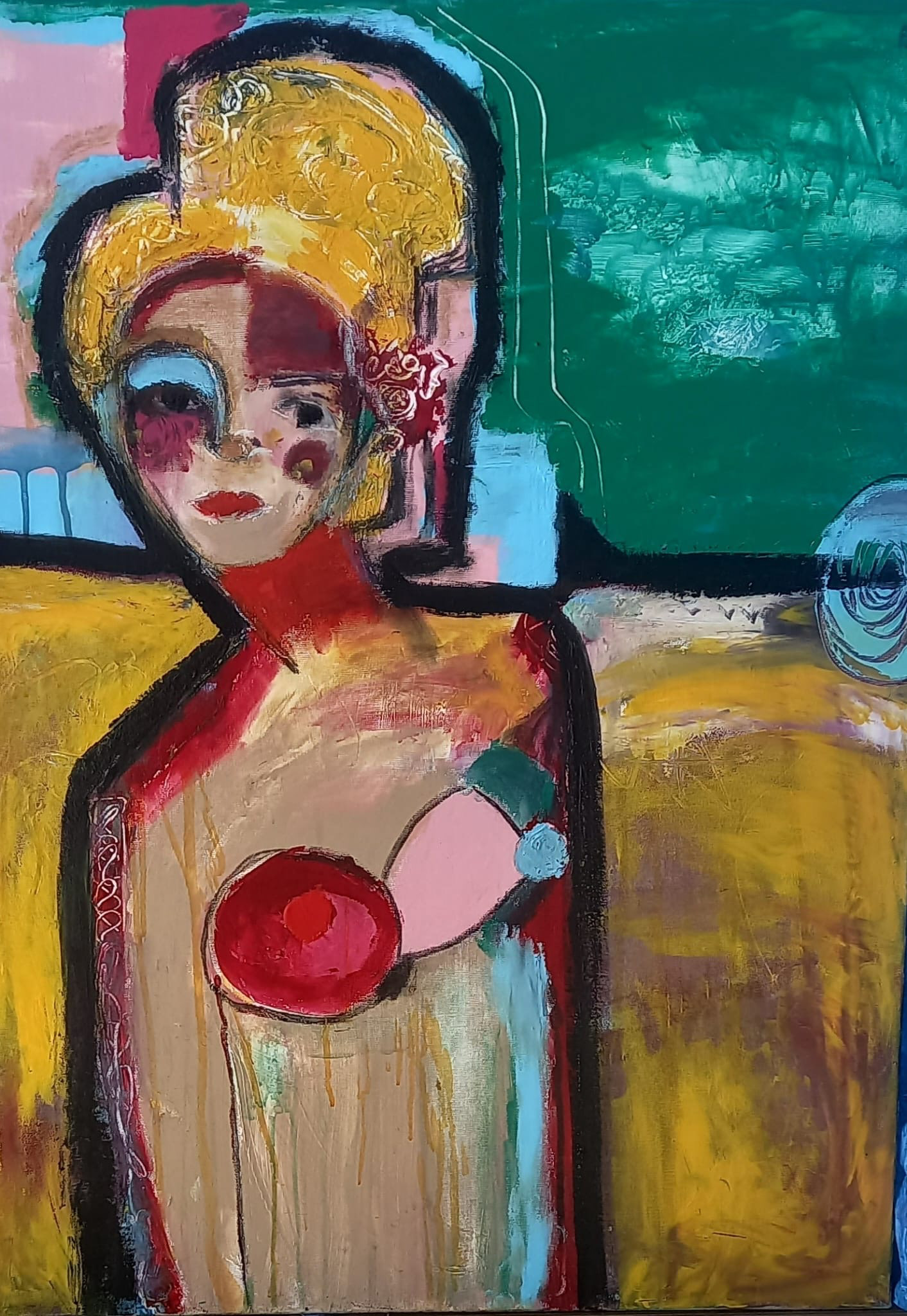Dans les blés 60x81
