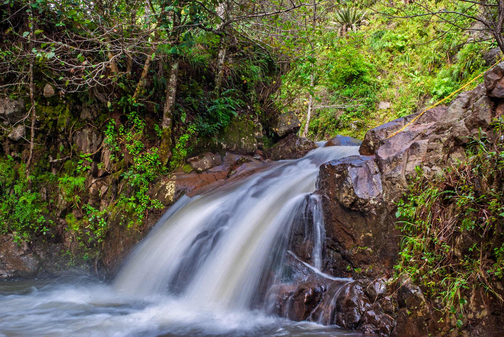 A waterfall near Ichaqueo, Michoacán, where I took a lot of pictures a long time ago